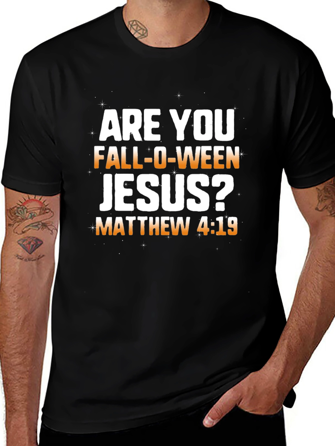 Fall-O-Ween Jesus T-Shirt: Matthew 4:19