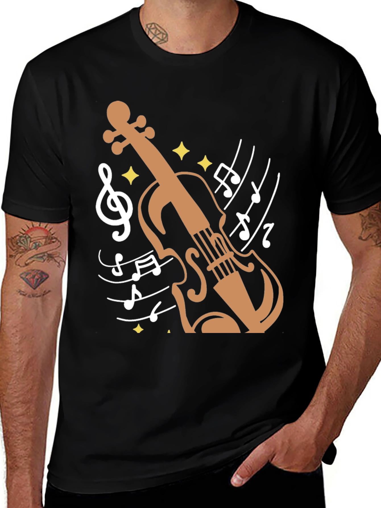 Variant 18 of Violin Music Graphic Tee