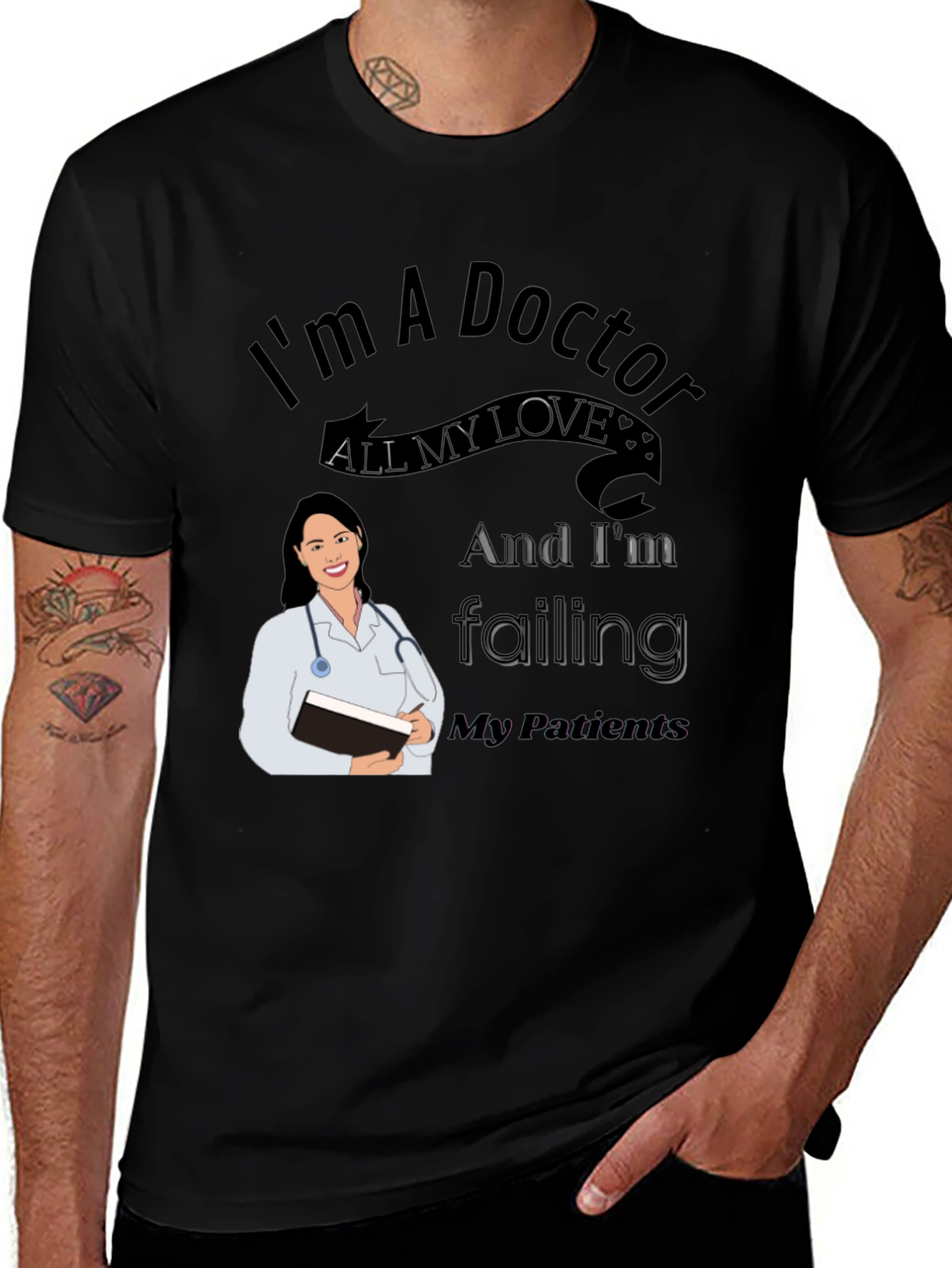 Doctor Themed Graphic Tee - Novelty Unisex T-Shirt