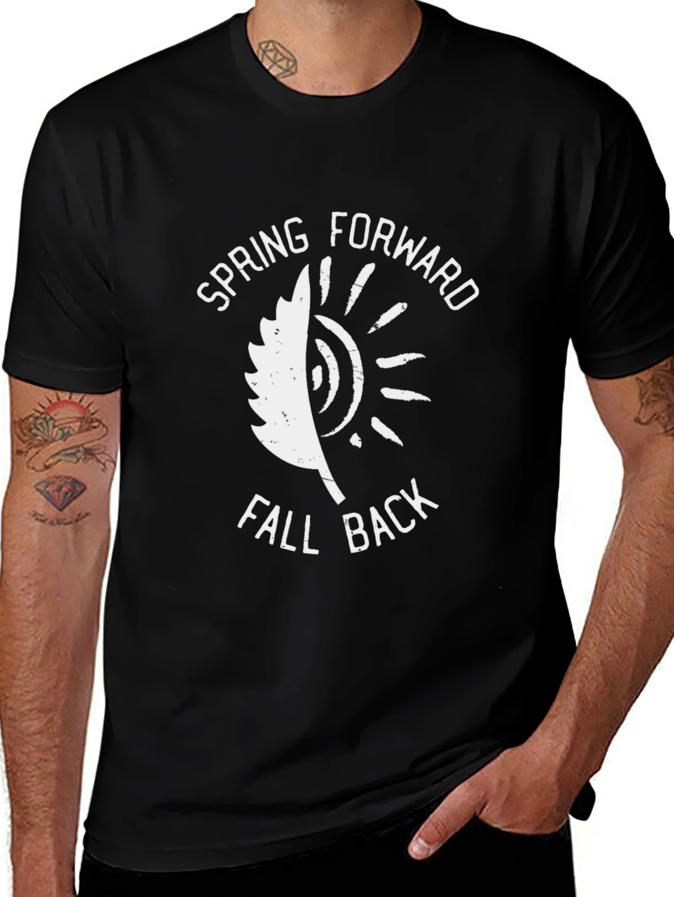 Variant 9 of Spring Forward Fall Back Graphic Tee