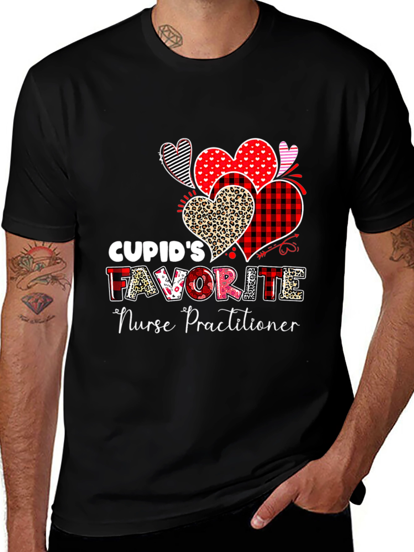 Cupid's Favorite Nurse Practitioner Valentine's T-Shirt