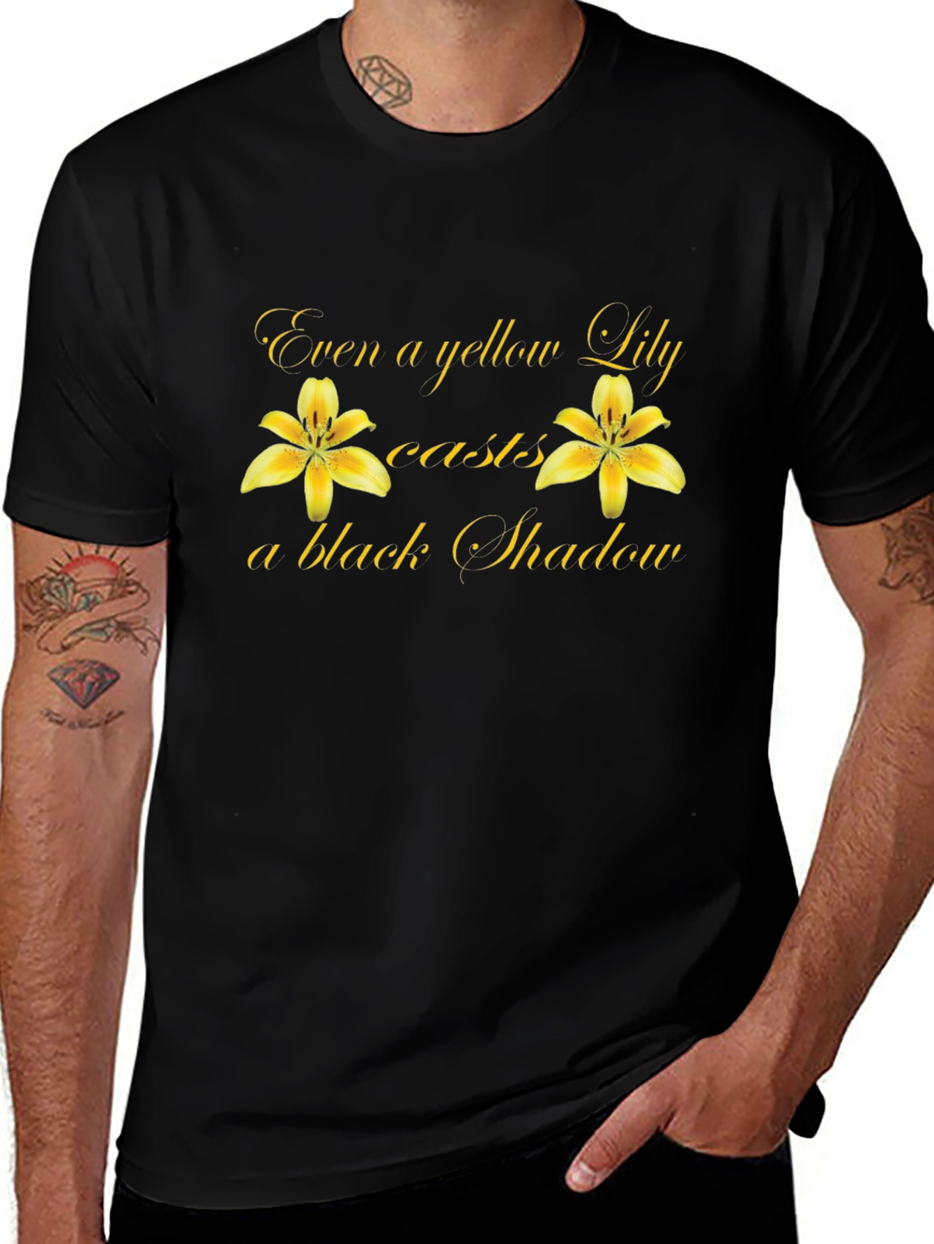 Variant 16 of Yellow Lily Black Shadow T-Shirt