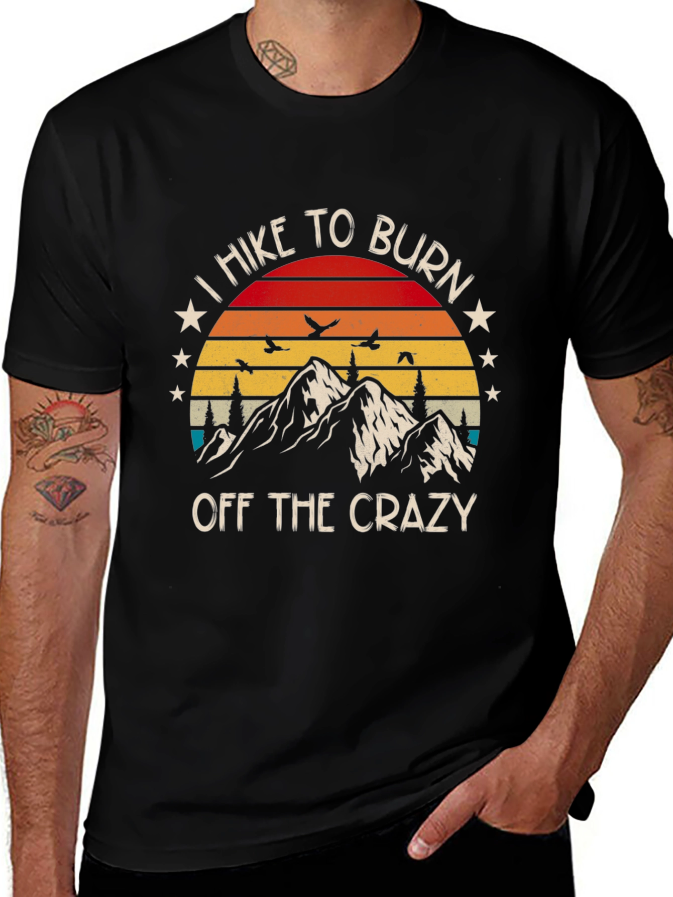 Variant 3 of Hike To Burn Off The Crazy Graphic T-Shirt