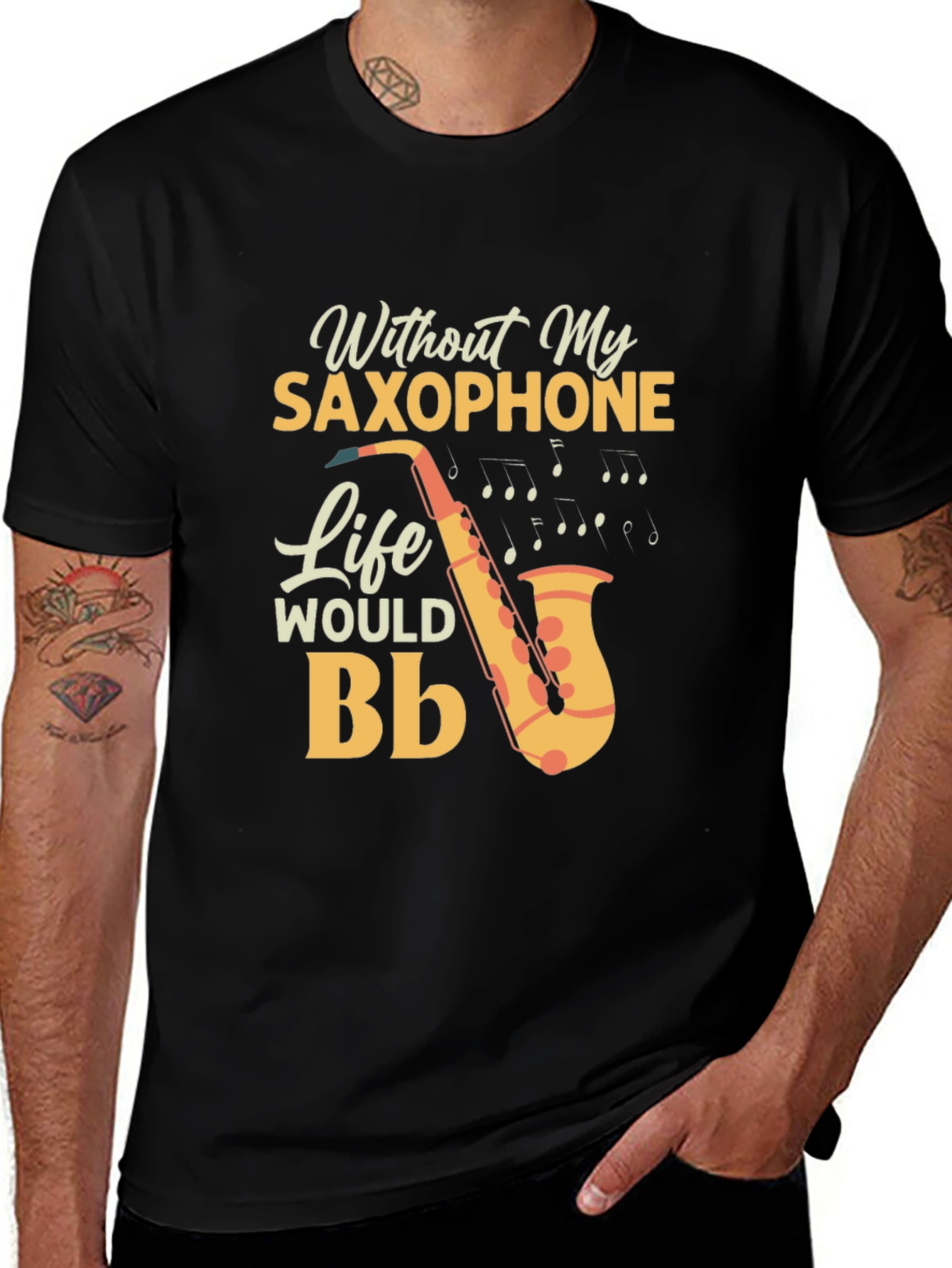 Variant 8 of Without My Saxophone T-Shirt