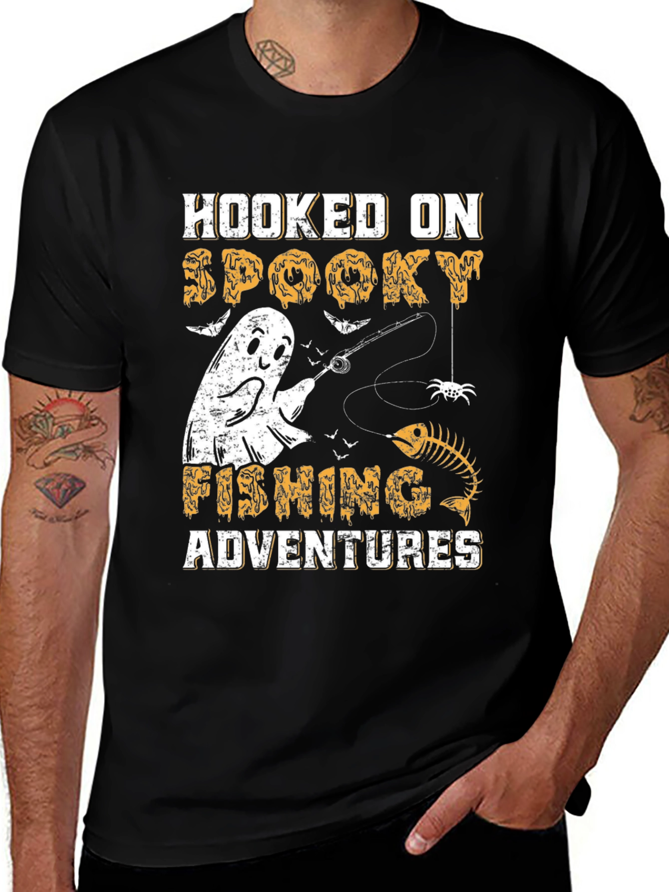 Variant 12 of Spooky Fishing Adventures T-Shirt - Halloween