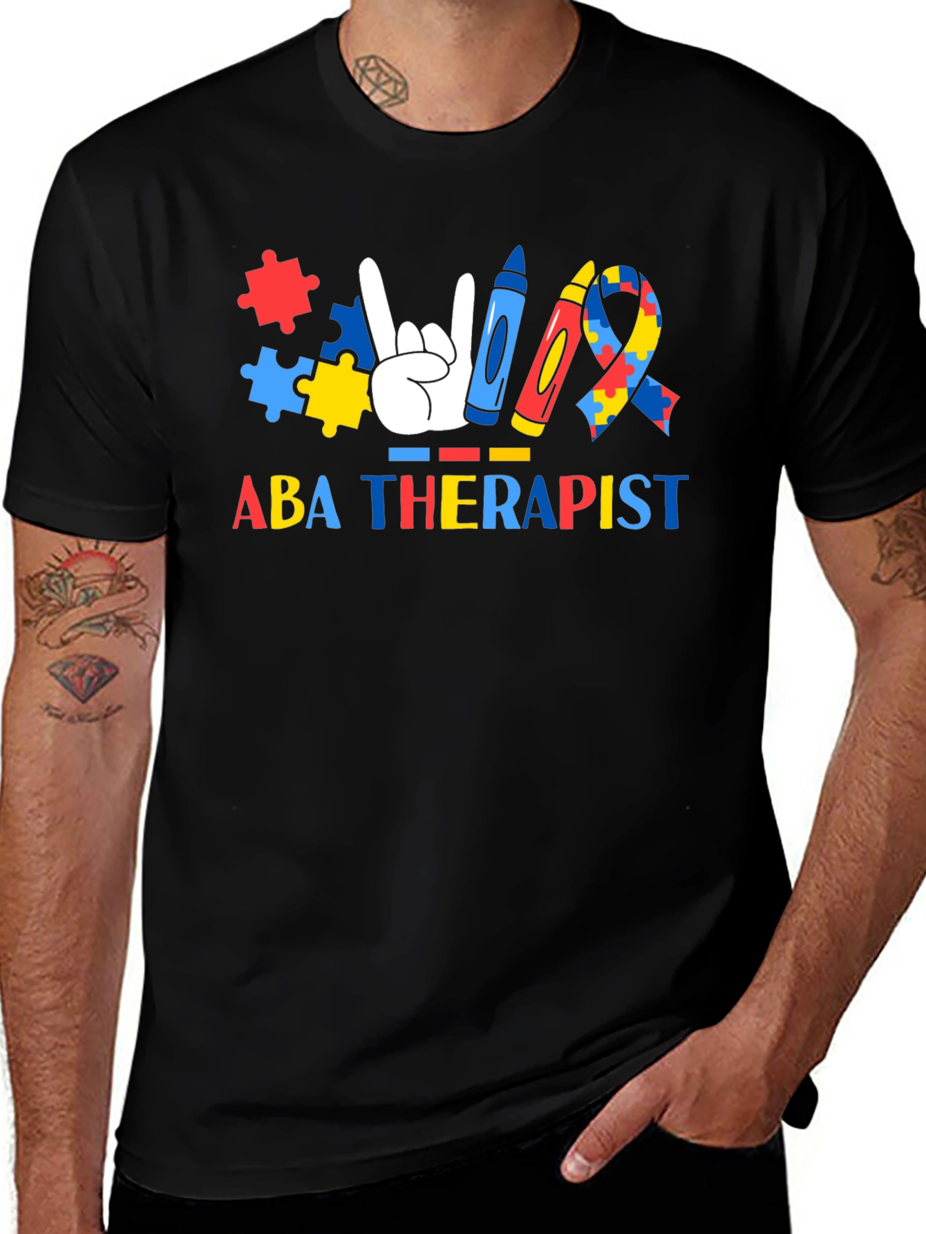 ABA Therapist Autism Awareness T-Shirt