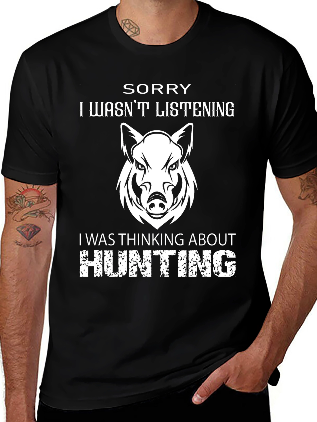 Variant 22 of Sorry Wasn't Listening Hunting T-Shirt