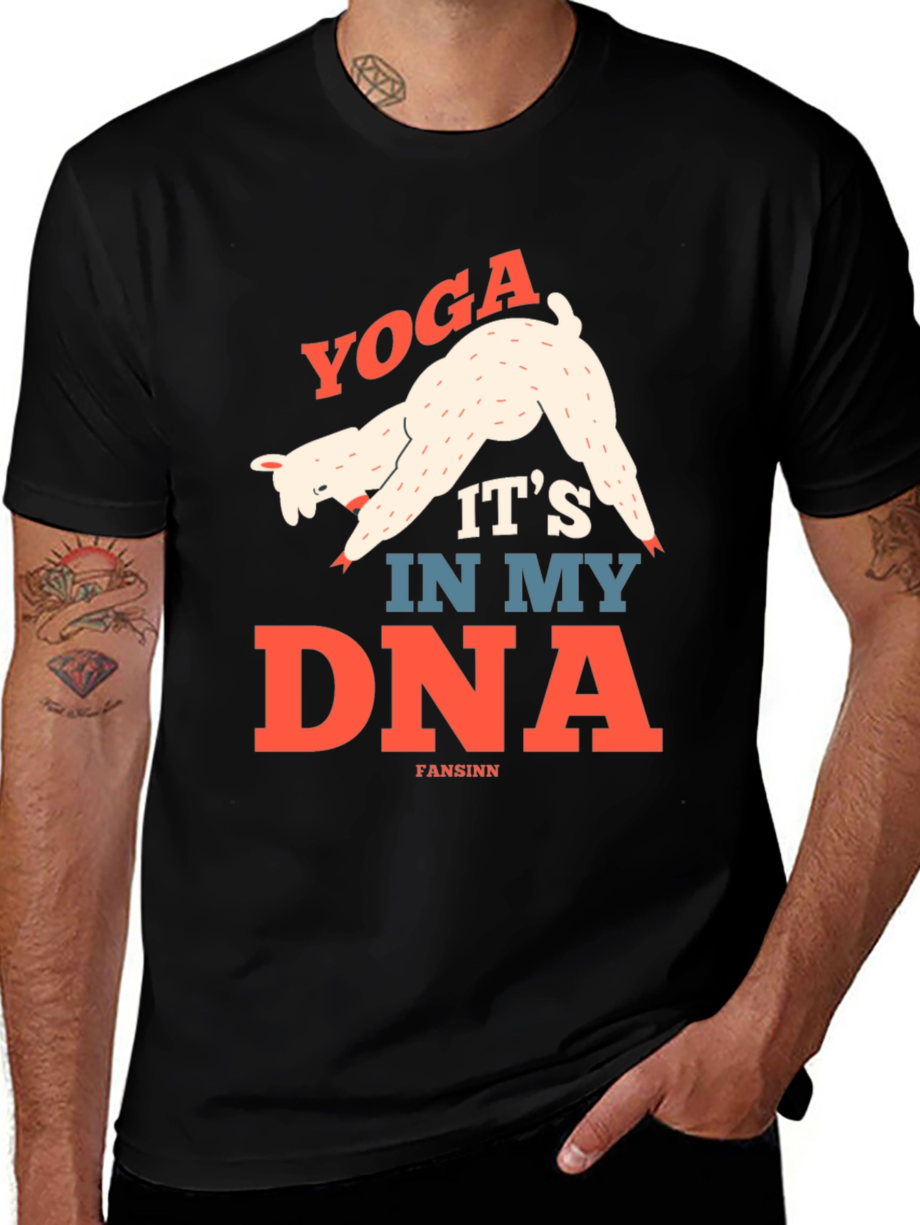 Variant 27 of Yoga DNA Graphic T-Shirt - Unisex Cotton Tee