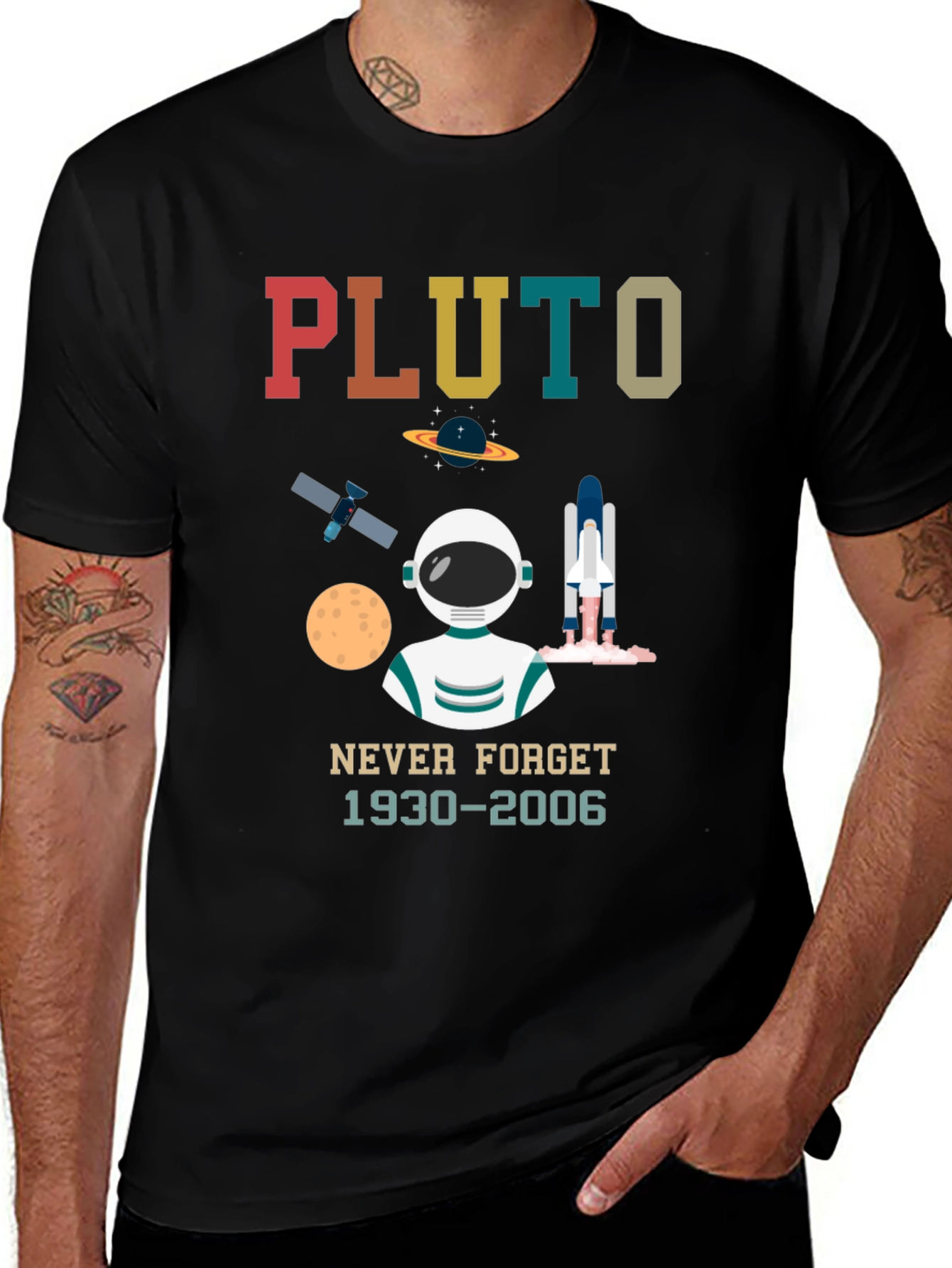 Pluto Never Forget Graphic T-Shirt