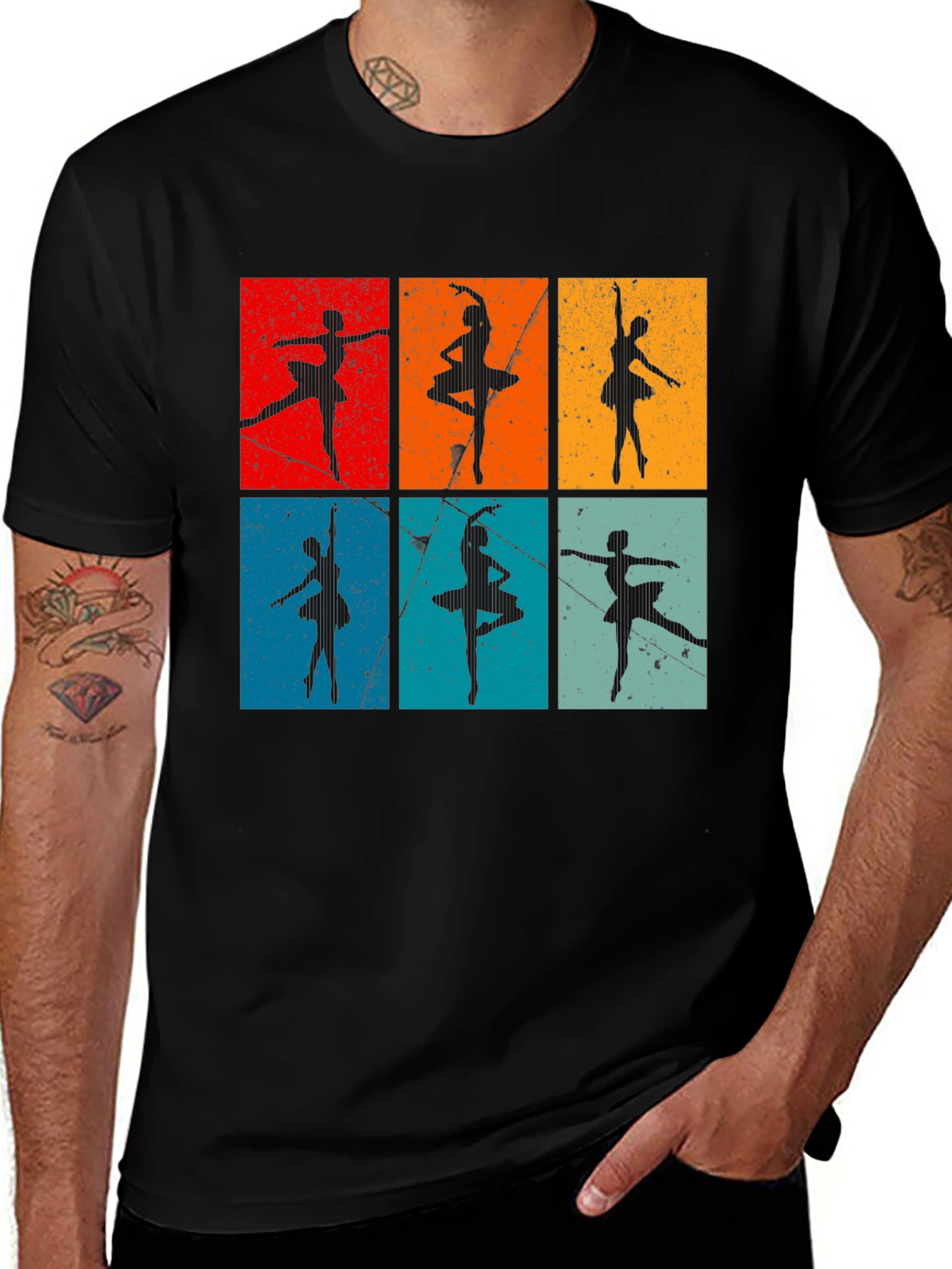 Variant 29 of Retro Ballerina Dance T-Shirt