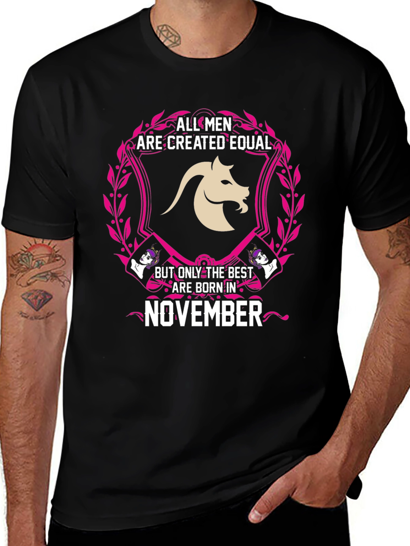 Variant 7 of November Zodiac Capricorn Graphic T-Shirt