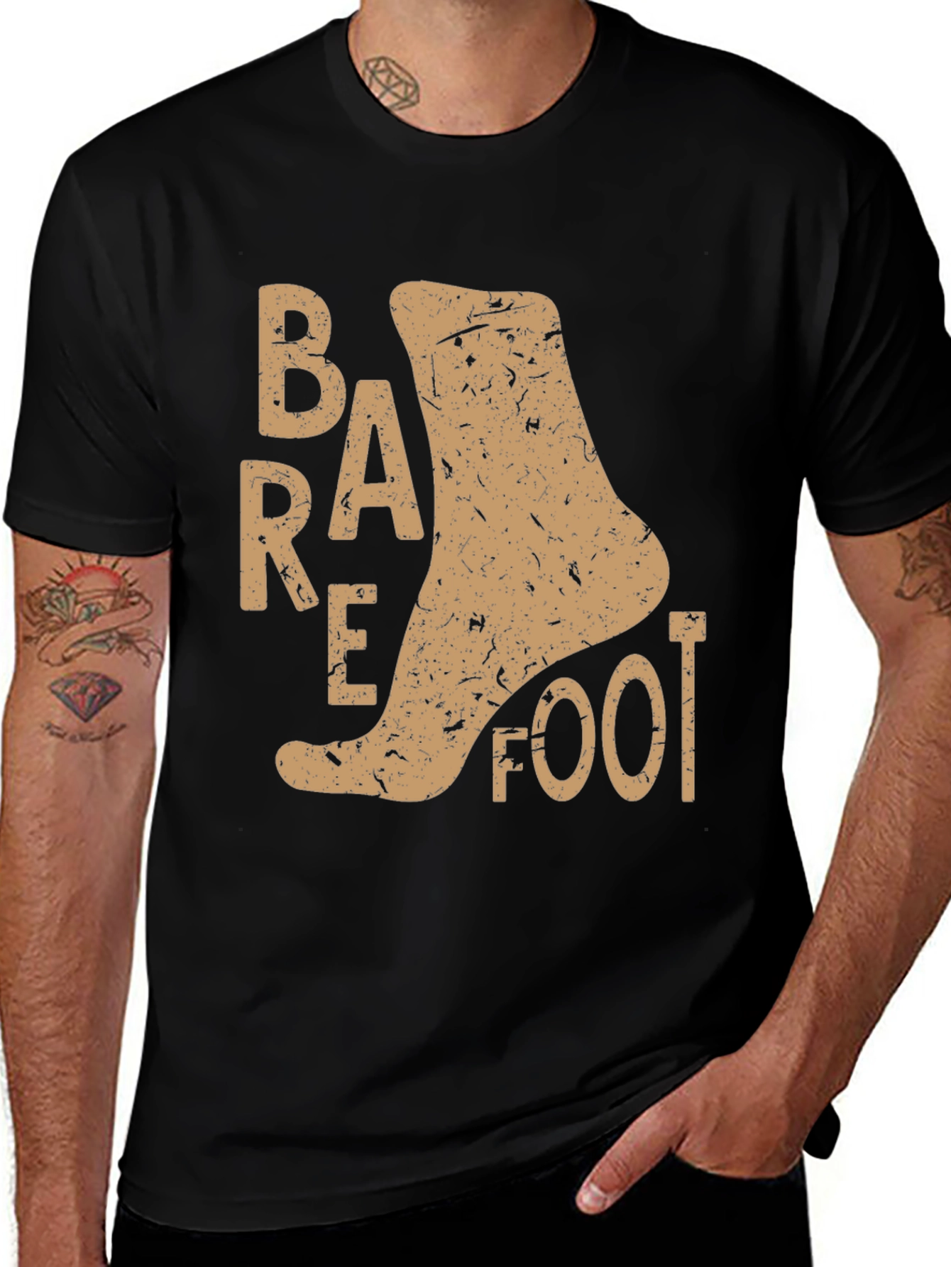 Variant 24 of Barefoot Graphic T-Shirt - Relaxed Casual Tee