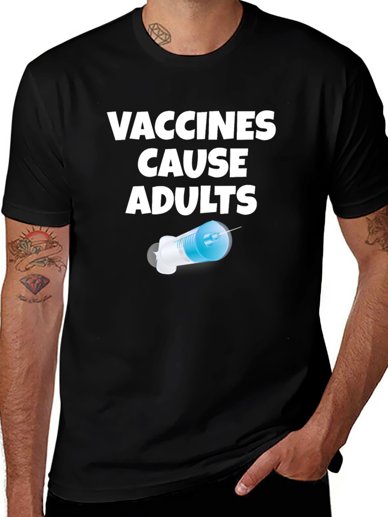 Variant 10 of Vaccines Cause Adults Graphic T-Shirt