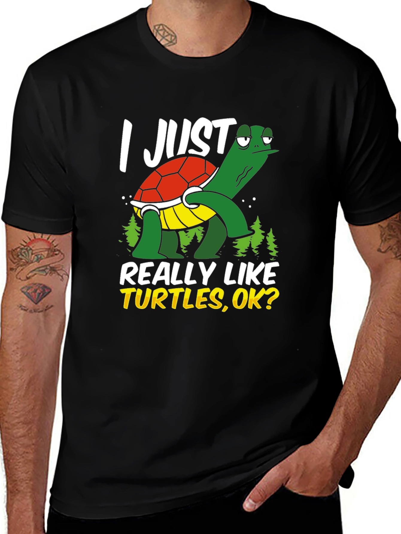 Variant 23 of I Just Really Like Turtles T-Shirt