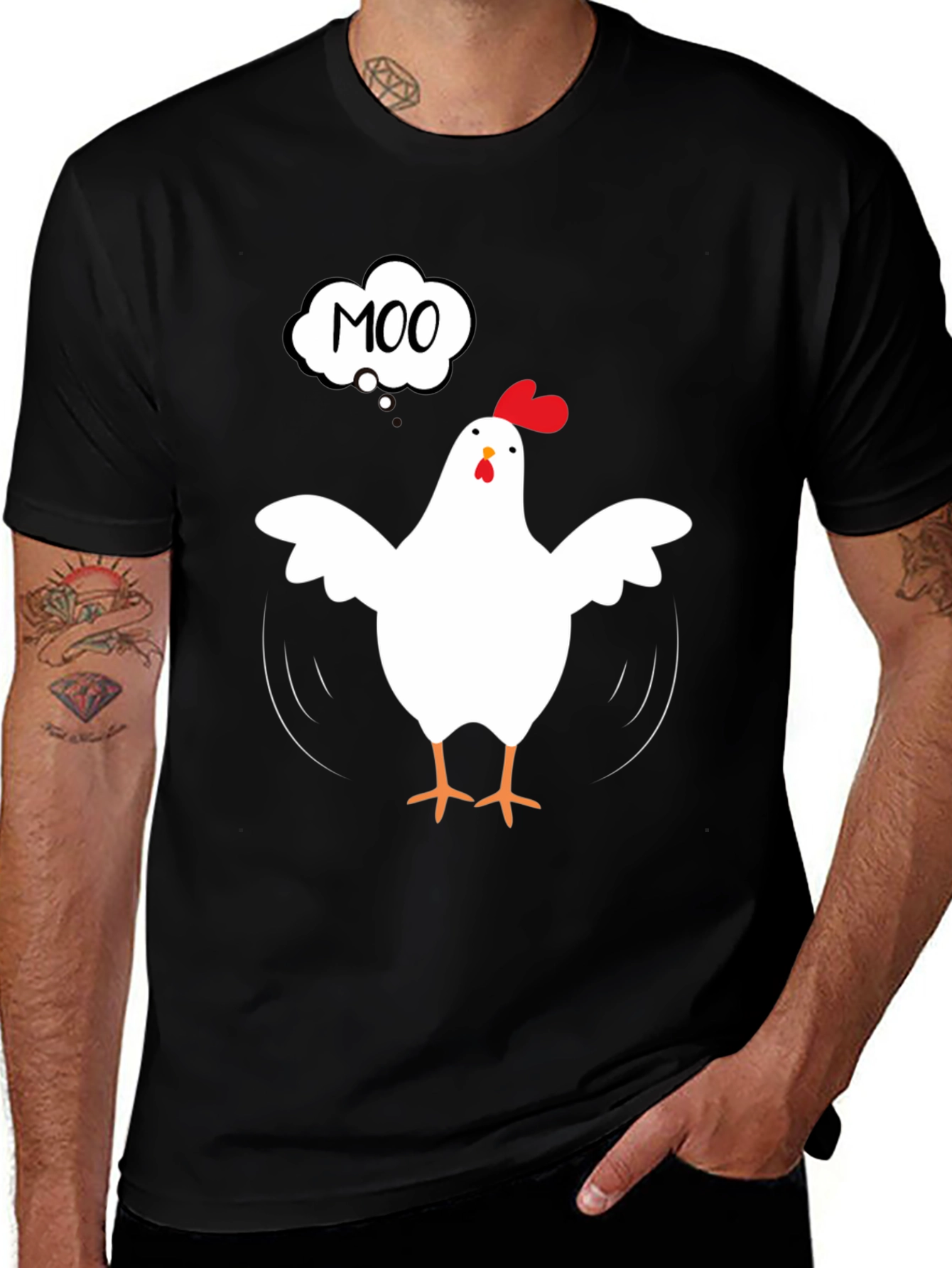 Variant 9 of Moo Chicken T-Shirt - Funny Animal Tee