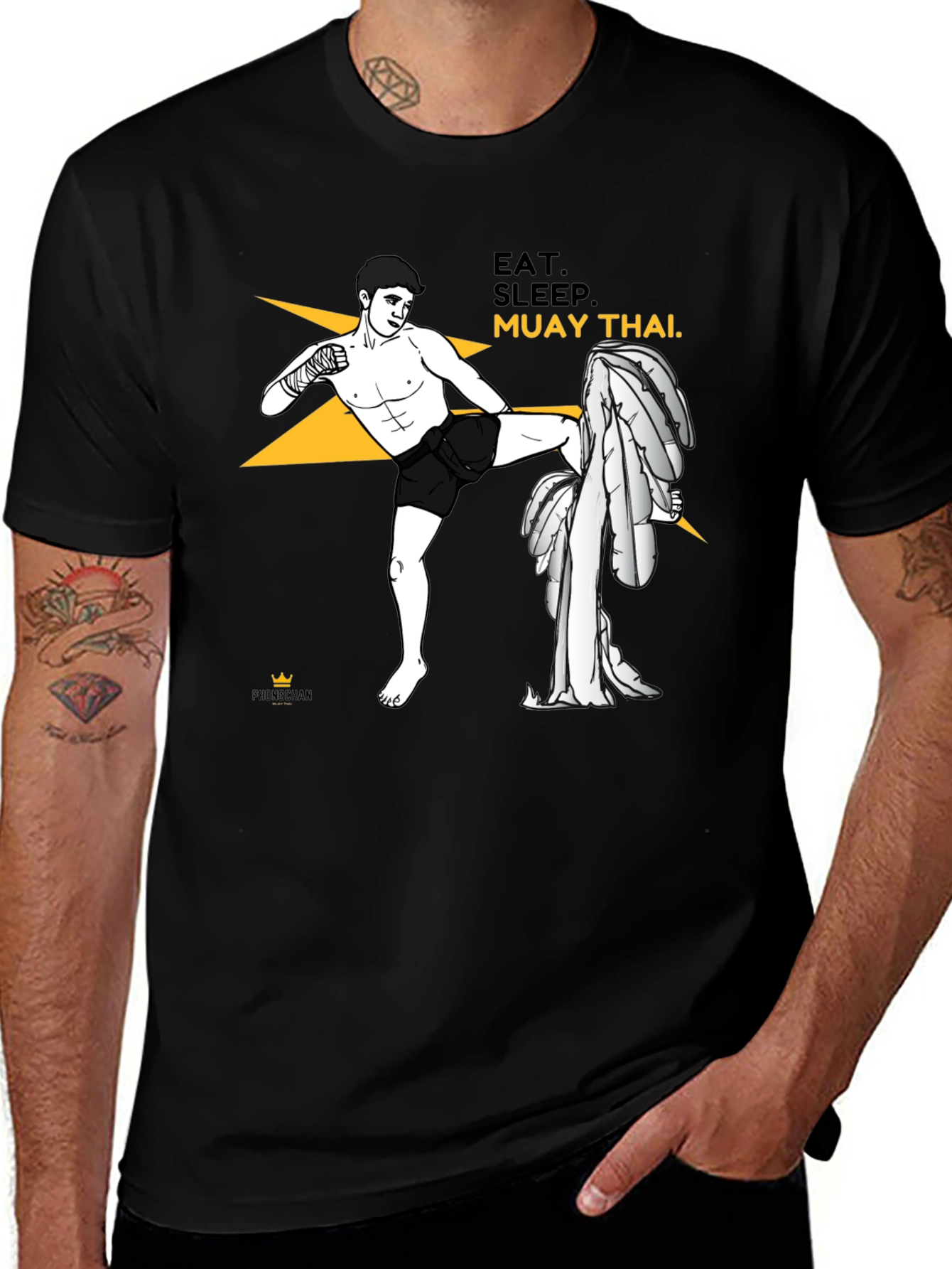 Eat Sleep Muay Thai Graphic Tee