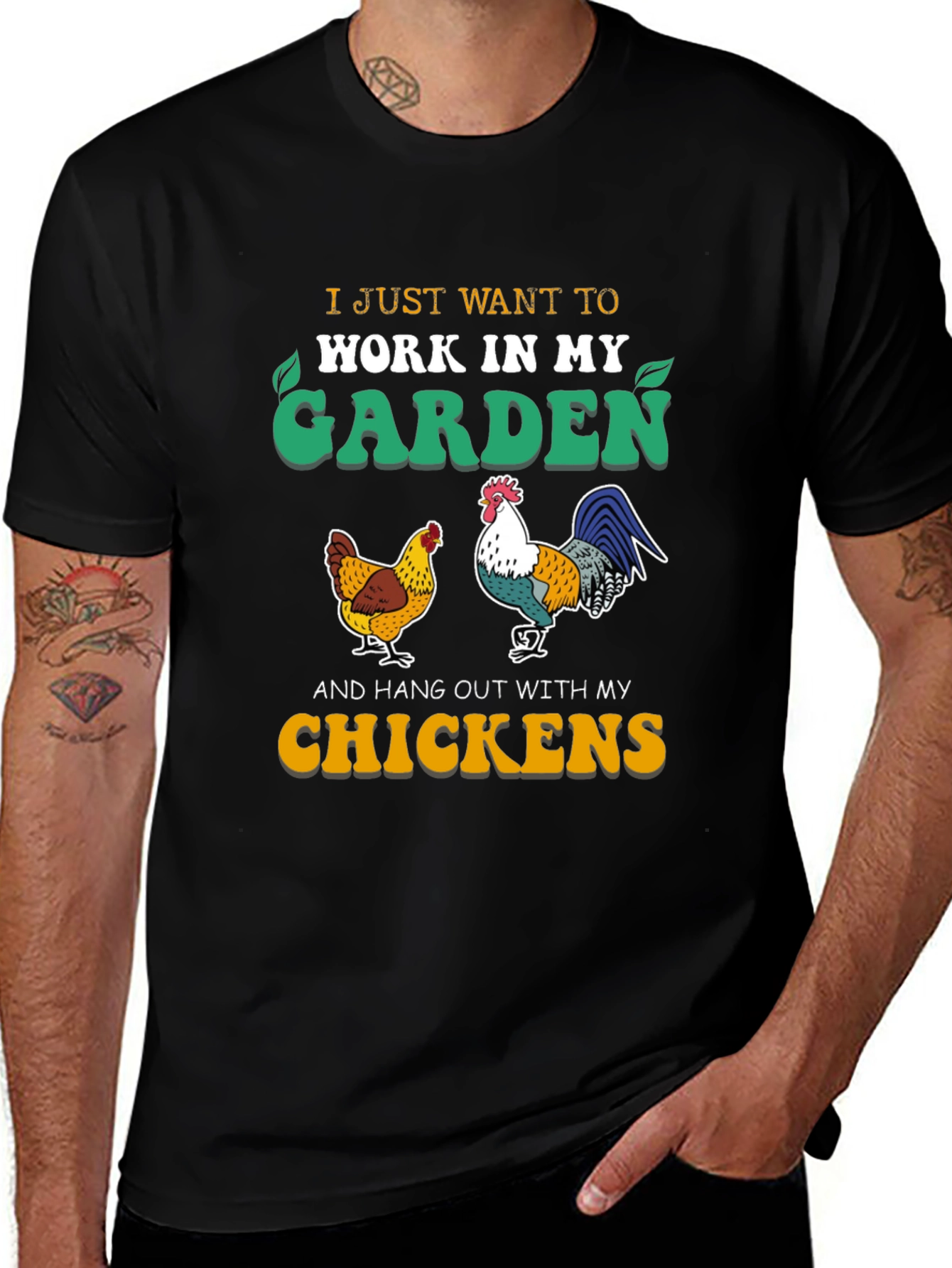 Variant 29 of Gardening & Chickens T-Shirt