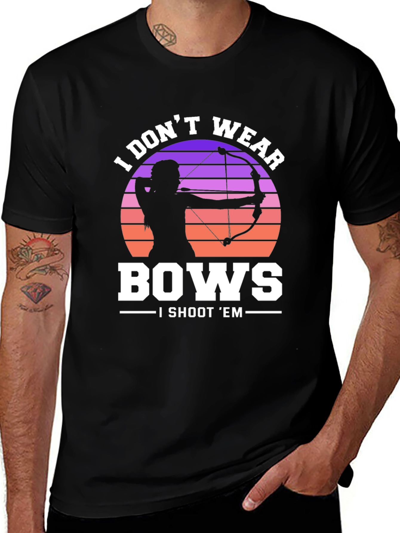 Variant 7 of Archery Graphic Tee - I Shoot Bows
