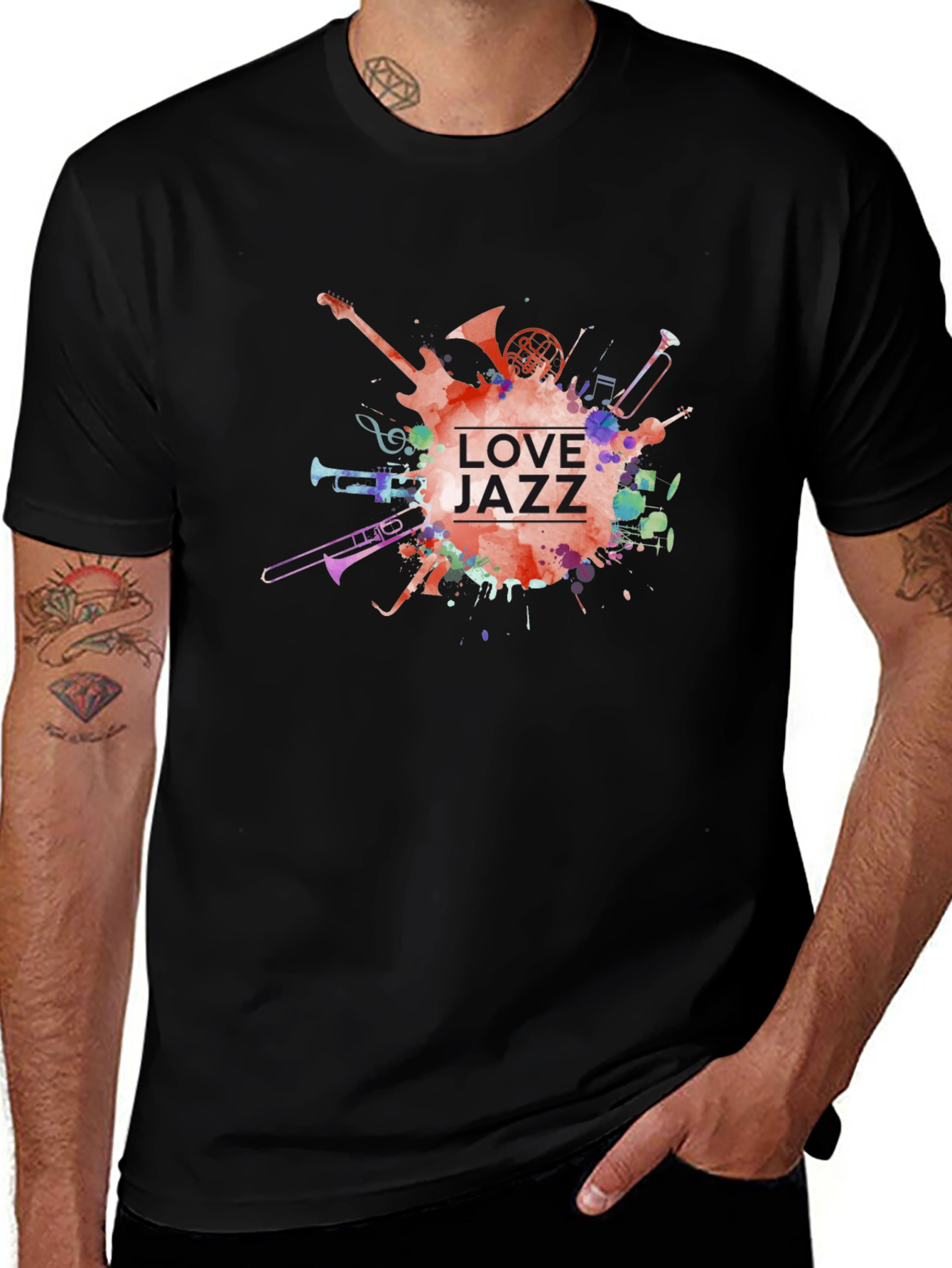 Variant 22 of Love Jazz Graphic Tee - Music Lover T-Shirt