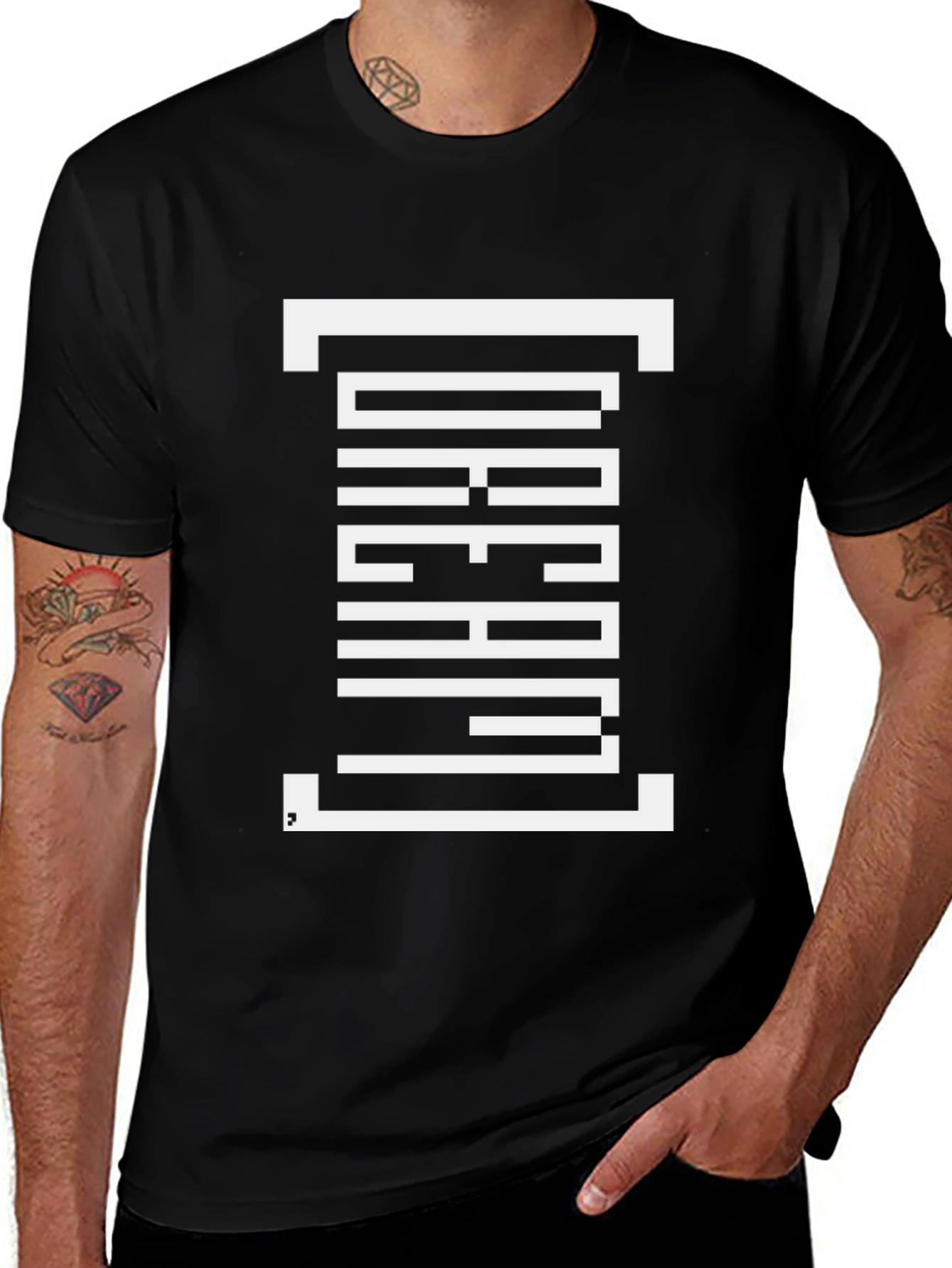 Variant 9 of Abstract Graphic Tee - Modern Black T-Shirt
