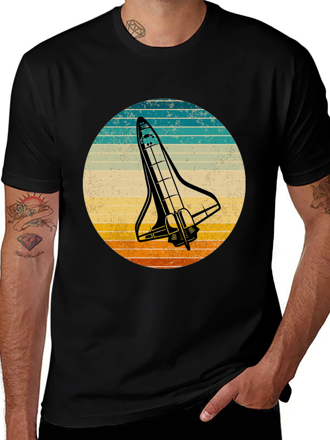 Variant 18 of Retro Space Shuttle Graphic T-Shirt