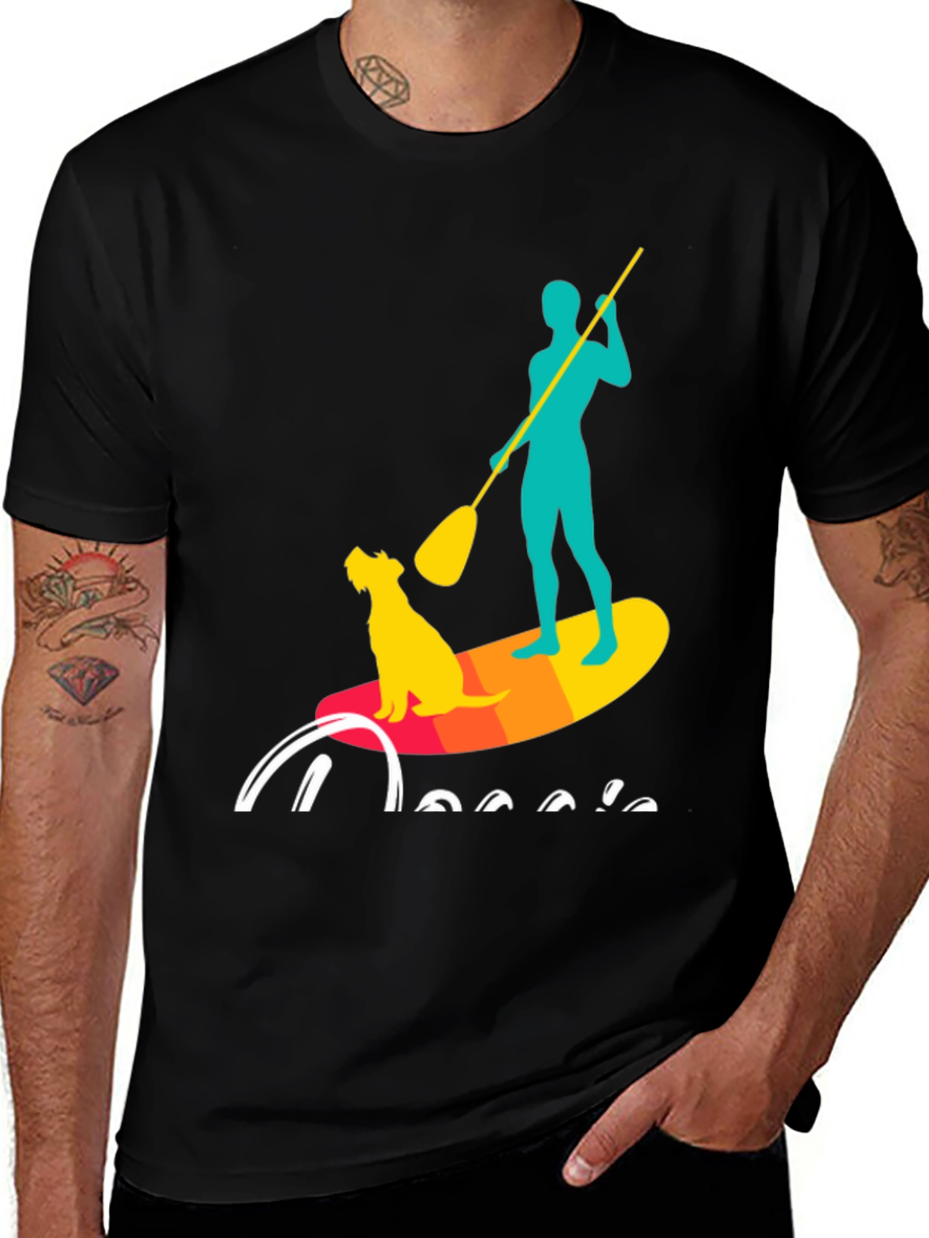 Dog & Paddleboard Graphic Tee