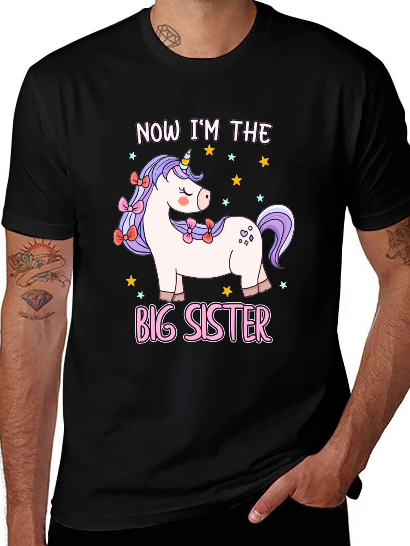 Variant 15 of Big Sister Unicorn T-Shirt
