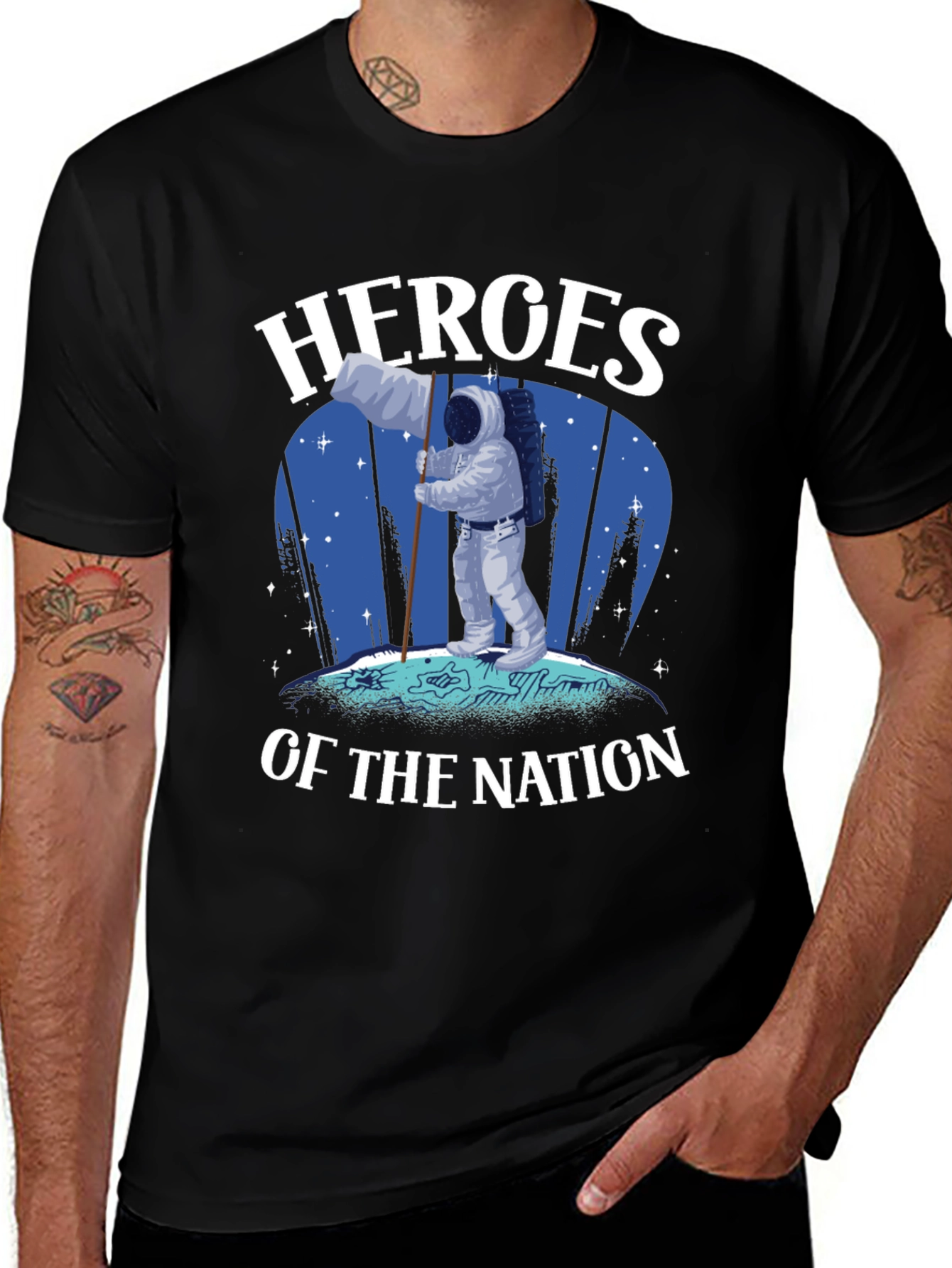 Variant 8 of Heroes of the Nation Graphic Tee