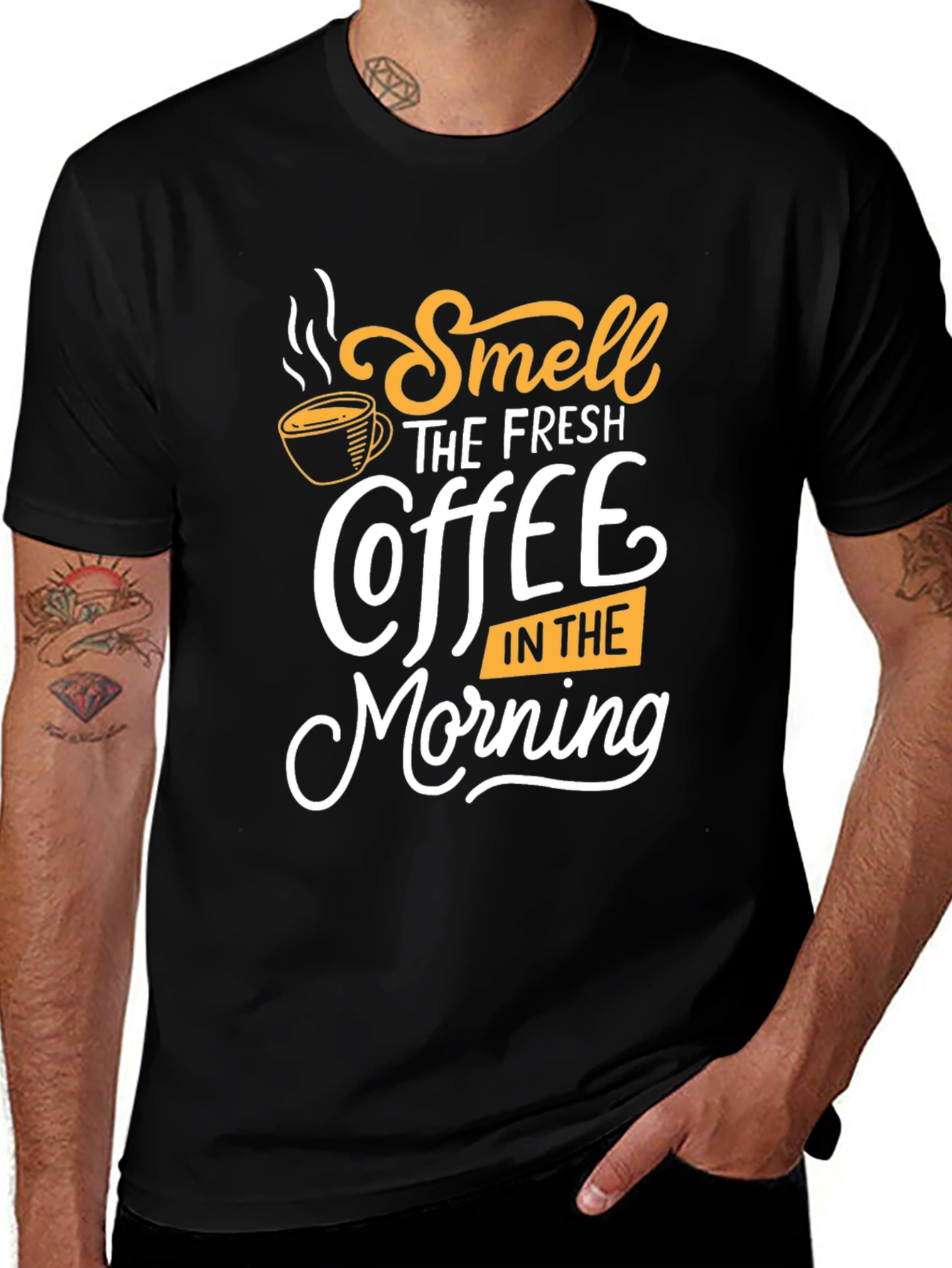 Variant 8 of Coffee Morning T-Shirt - Fresh Brew Crew