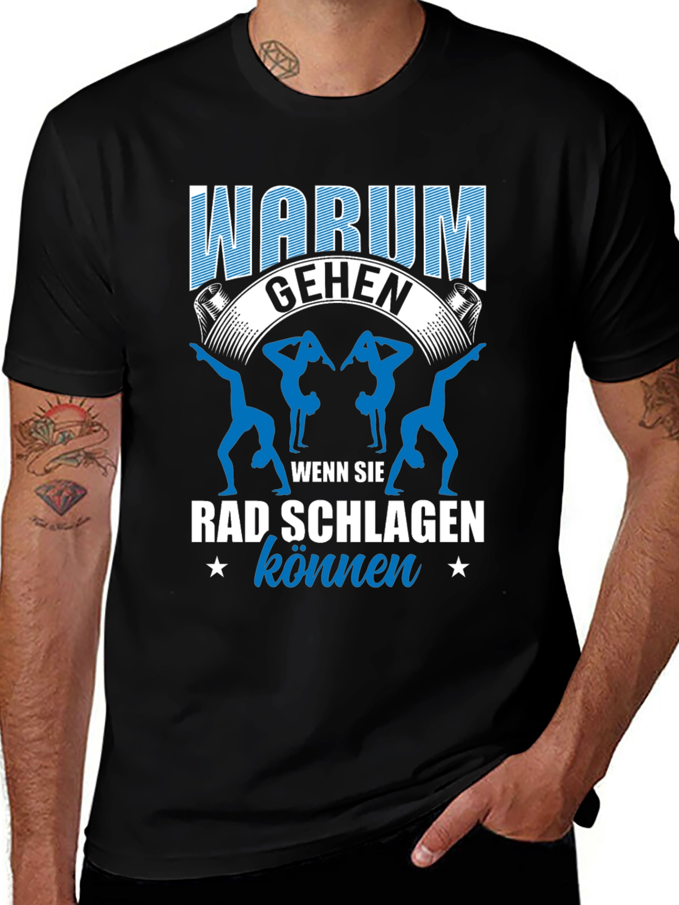 Variant 11 of Gymnastics T-Shirt - Warum Gehen Rad Schlagen Können