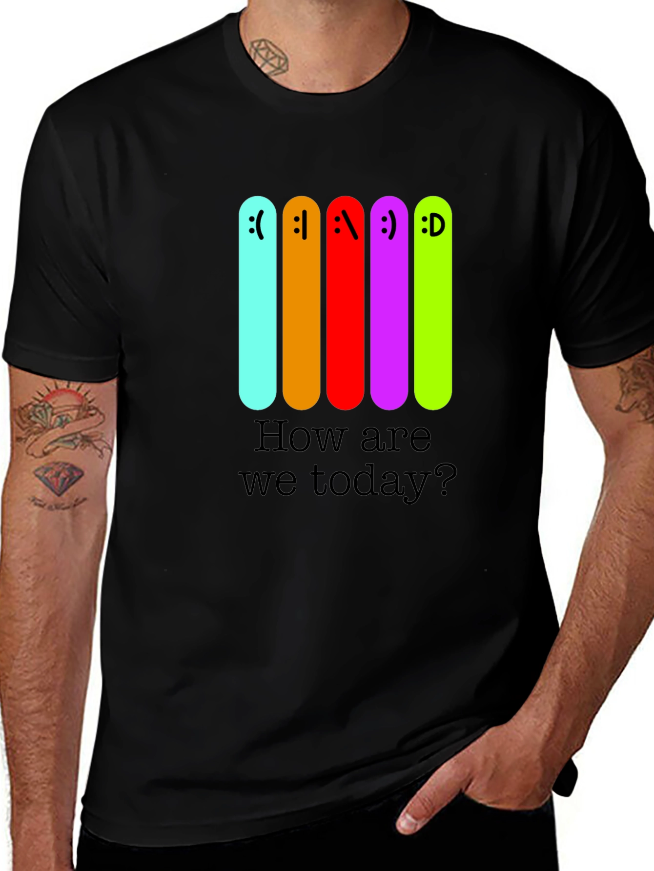 Expressive Moods T-Shirt - "How are we today?"
