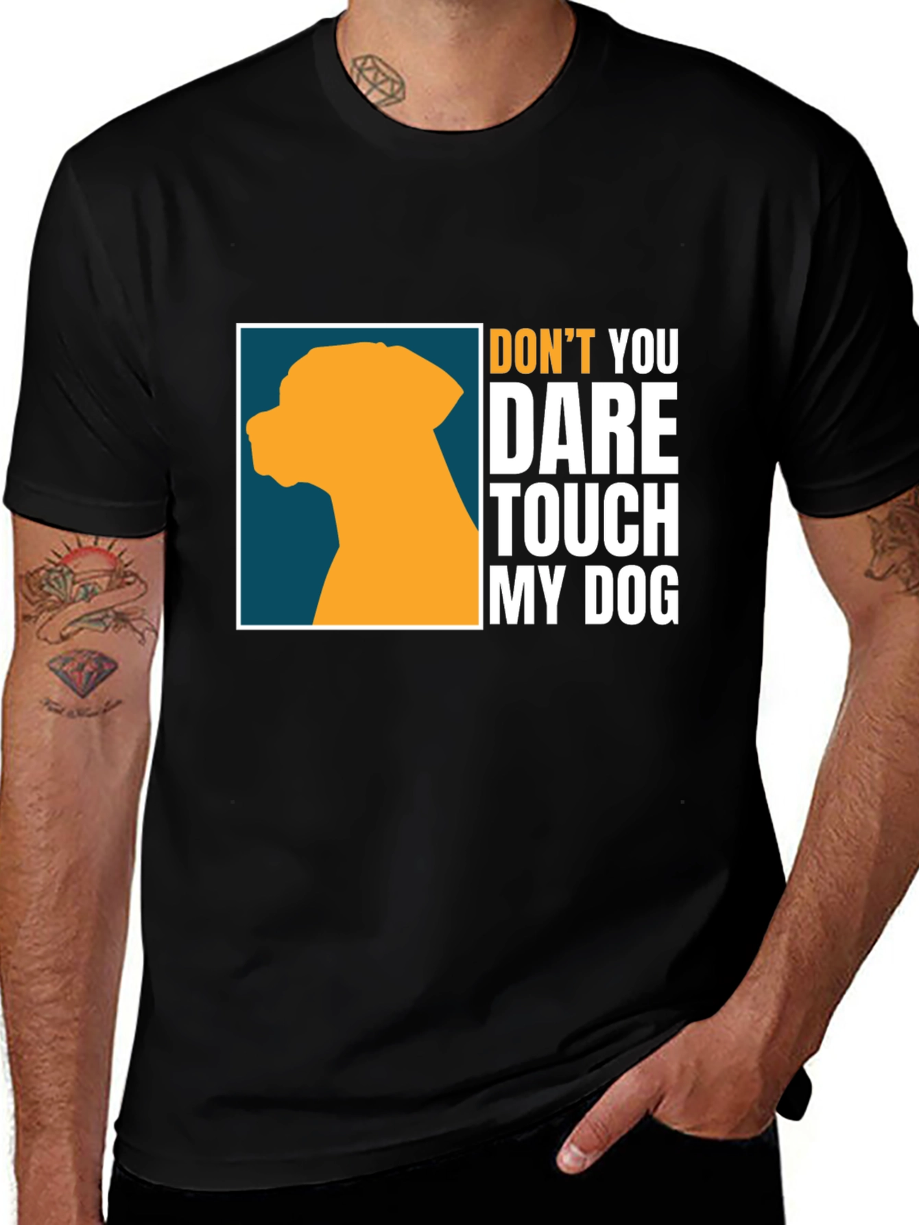 Variant 20 of Don't You Dare Touch My Dog Graphic Tee