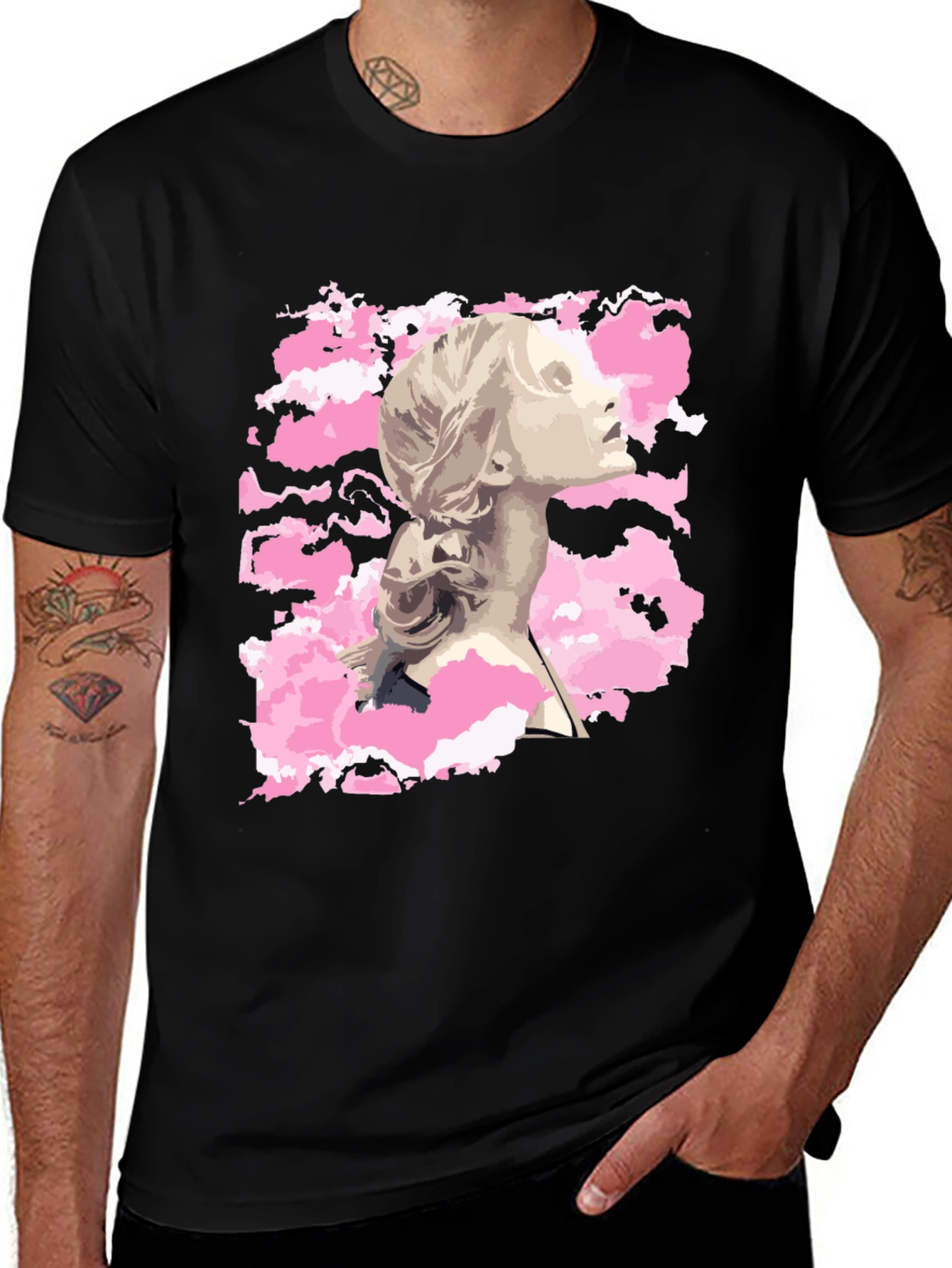 Variant 12 of Statue Graphic T-Shirt - Unique Art Tee