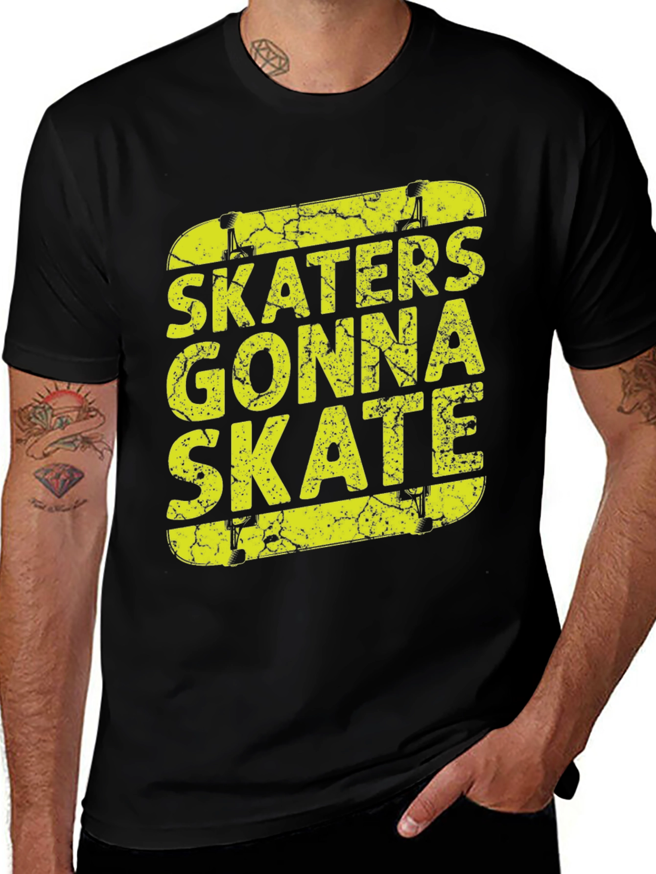Variant 23 of Skaters Gonna Skate Graphic Tee