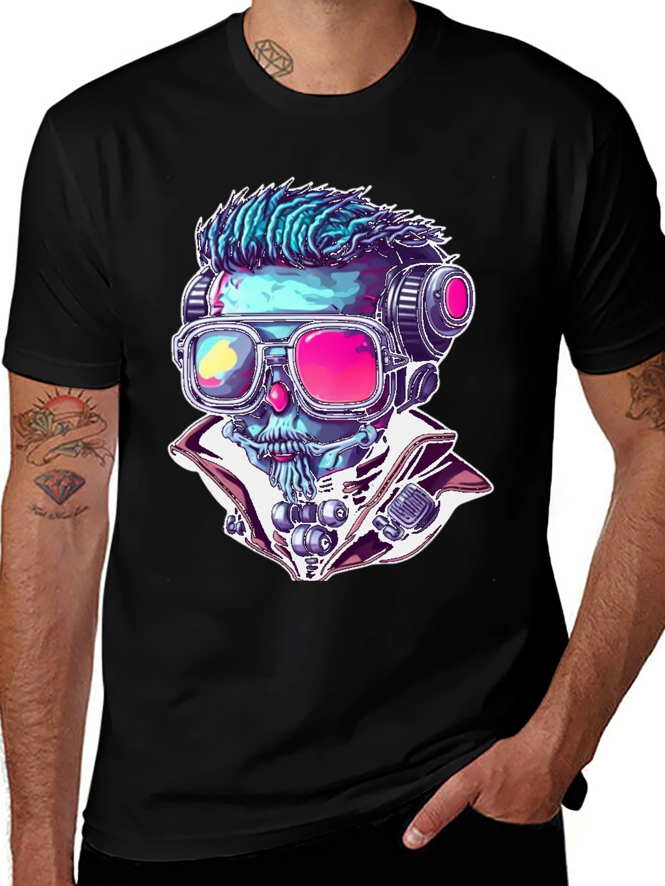 Variant 16 of Neon Skull T-Shirt