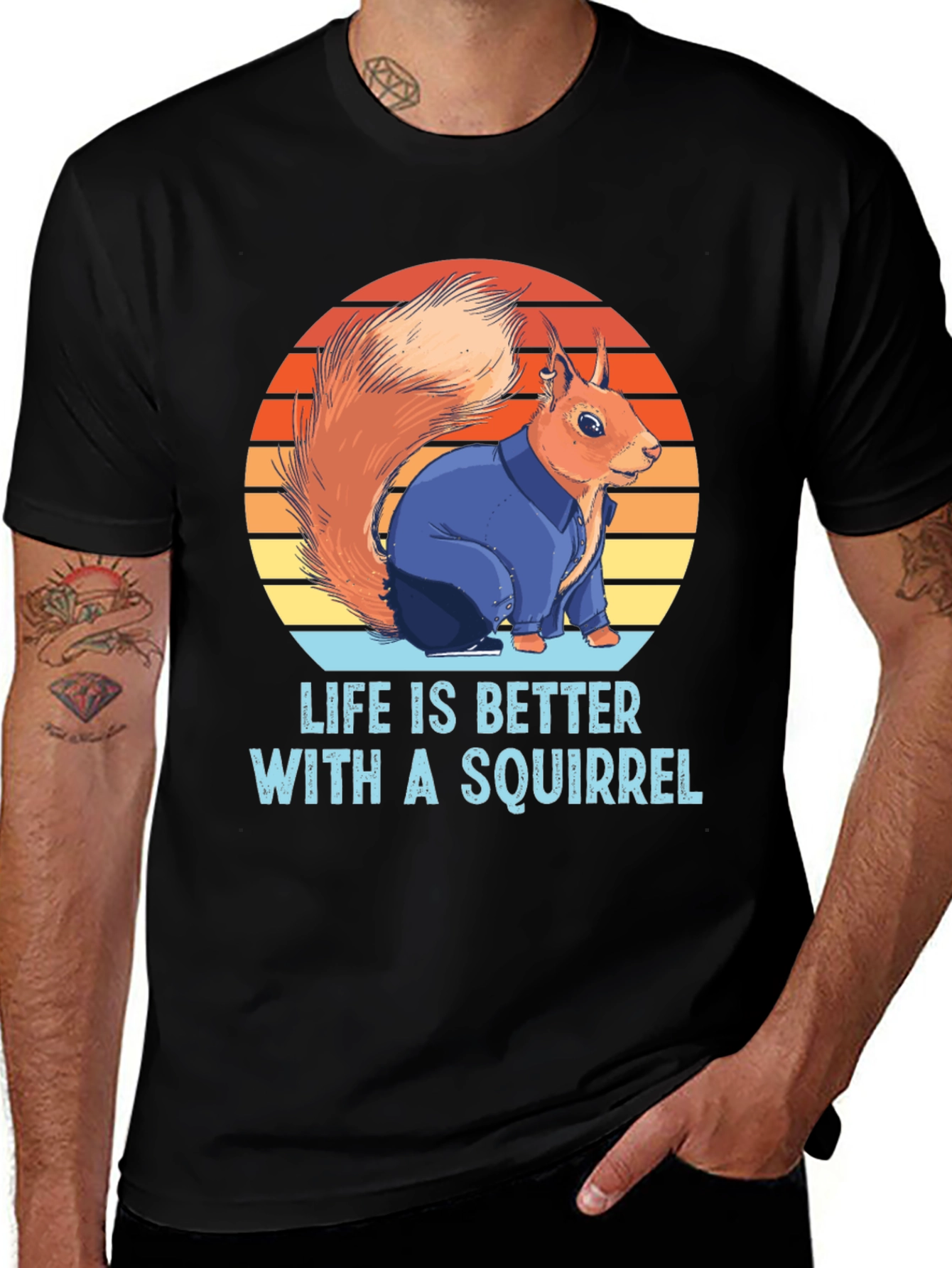 Variant 20 of Squirrel Lover T-Shirt - Life is Better With A Squirrel