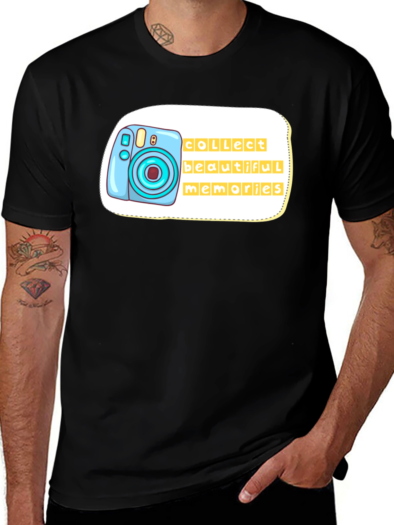 Variant 27 of Camera Graphic Tee - Collect Beautiful Memories