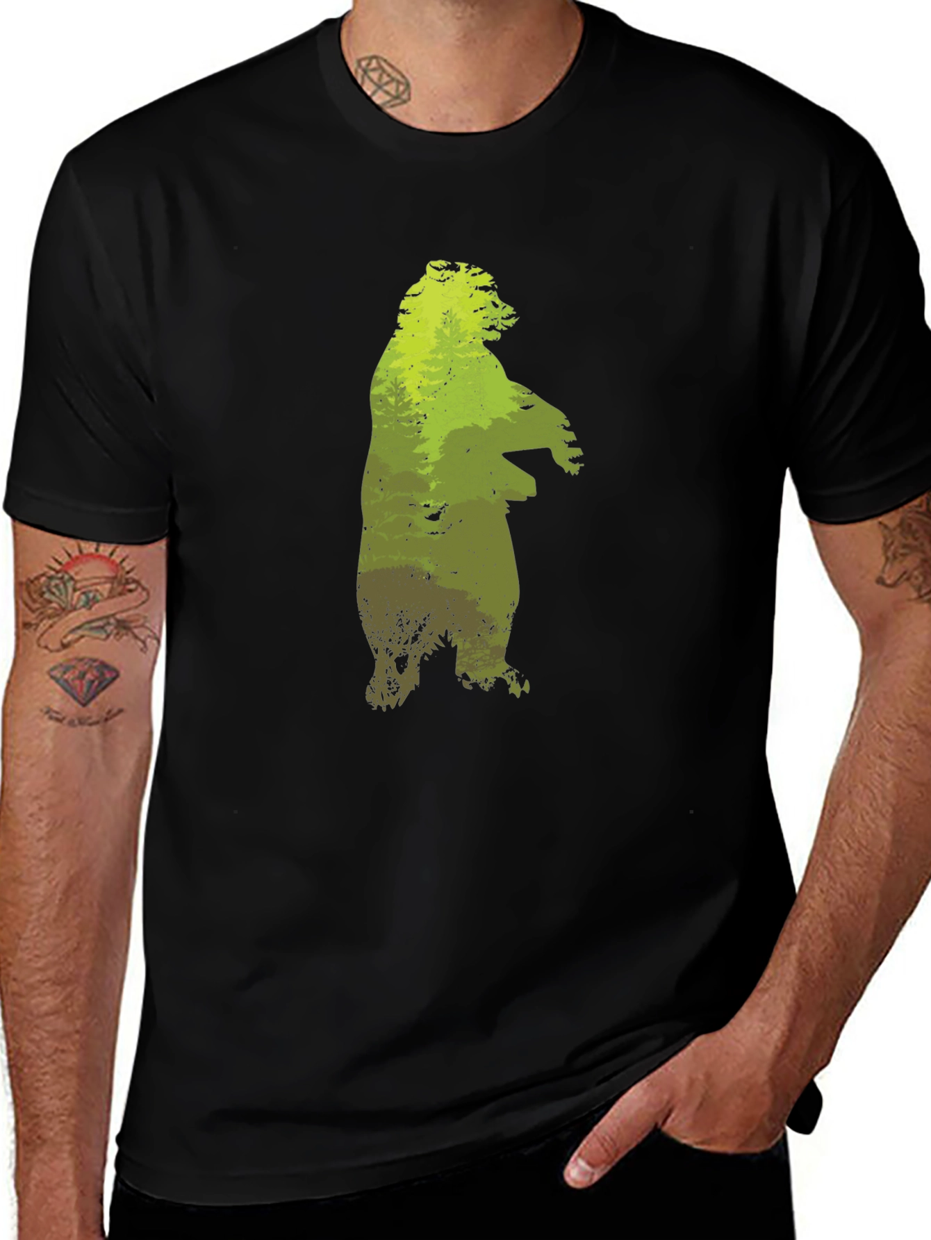 Variant 22 of Nature Bear Graphic T-Shirt