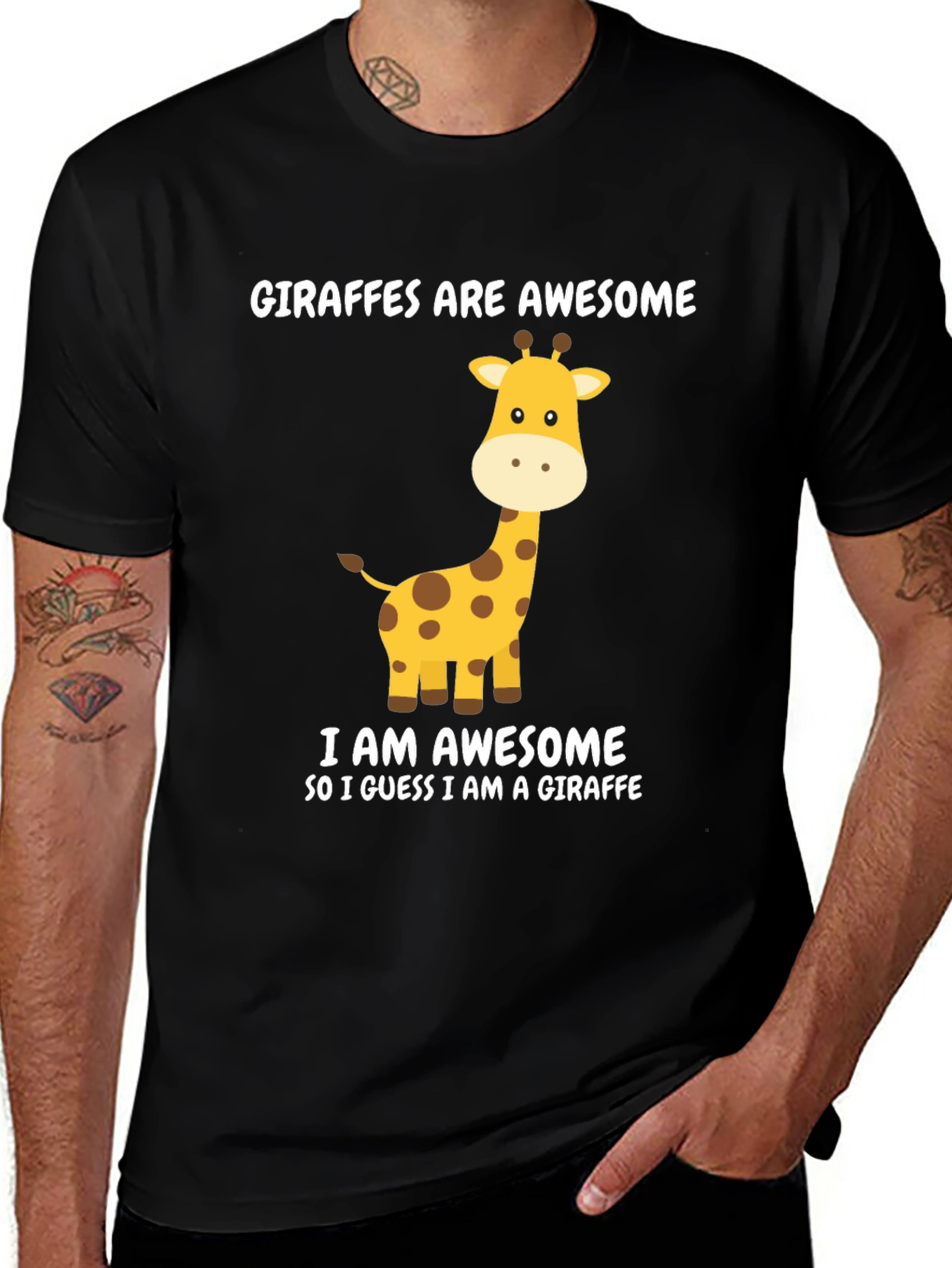 Variant 28 of Giraffe Awesome Graphic T-Shirt