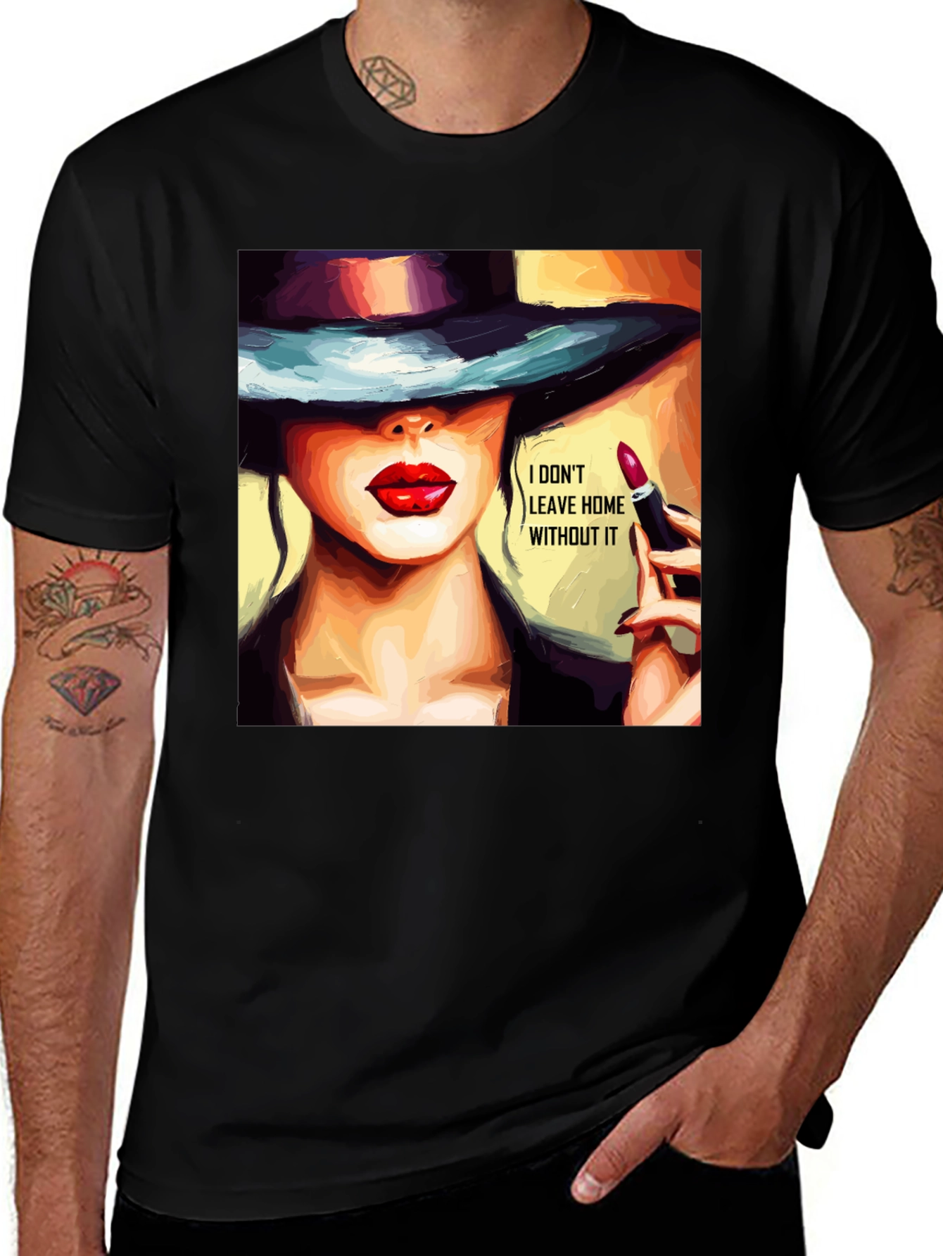 Variant 16 of Stylish Graphic Tee - Lipstick & Confidence
