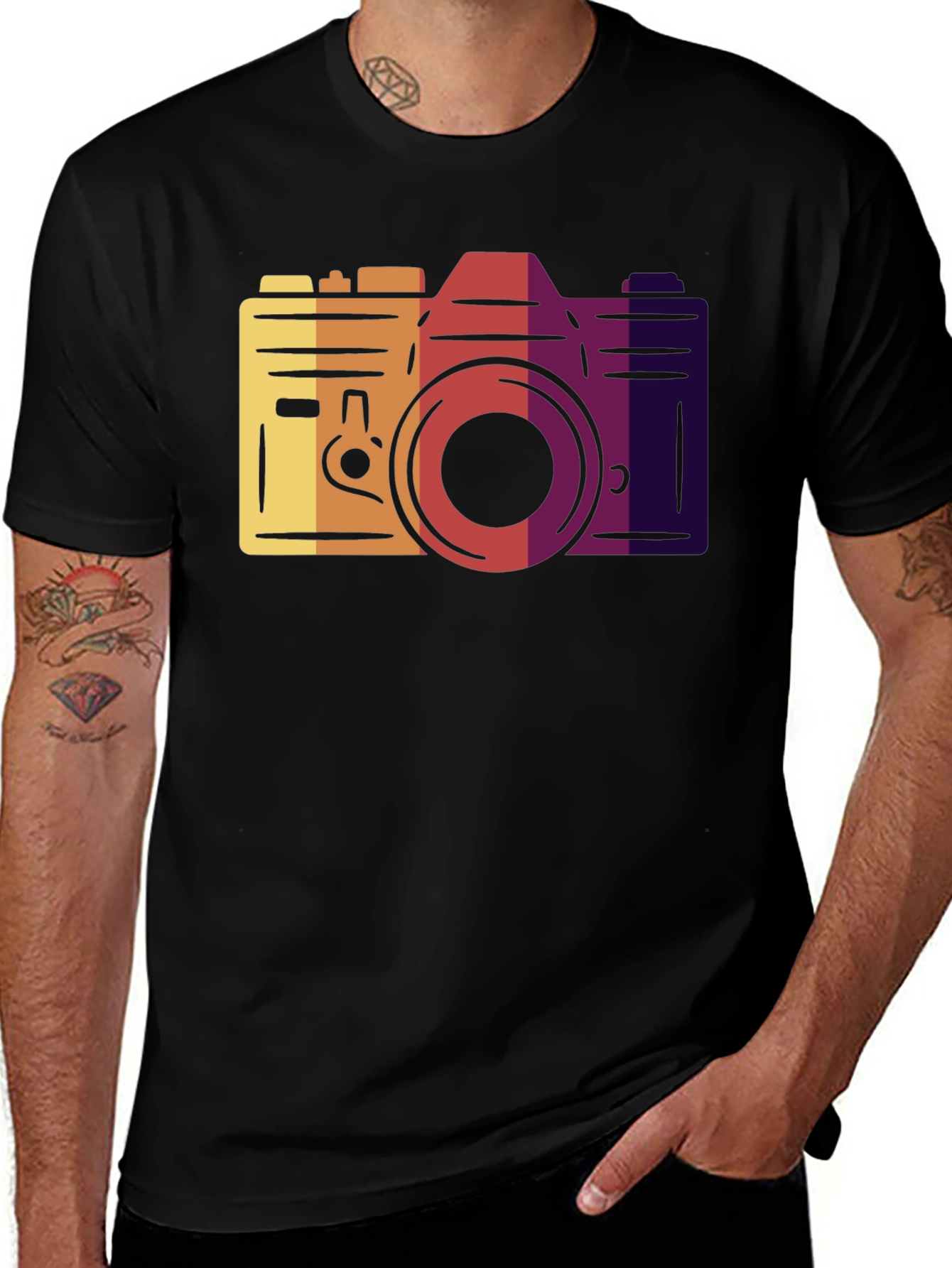 Variant 17 of Retro Camera Graphic Tee - Photographer Gift