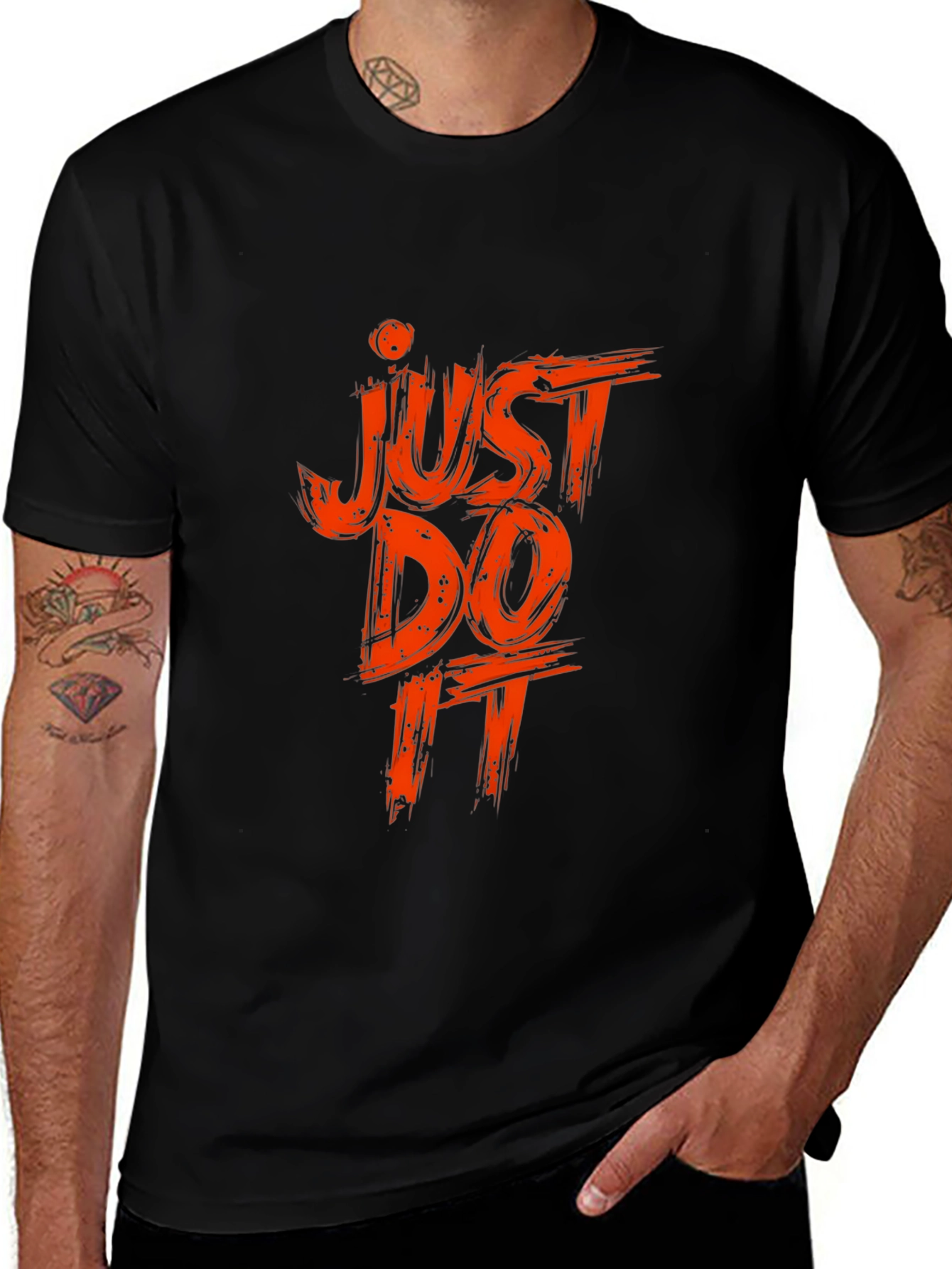 Variant 16 of Just Do It Black Graphic Tee