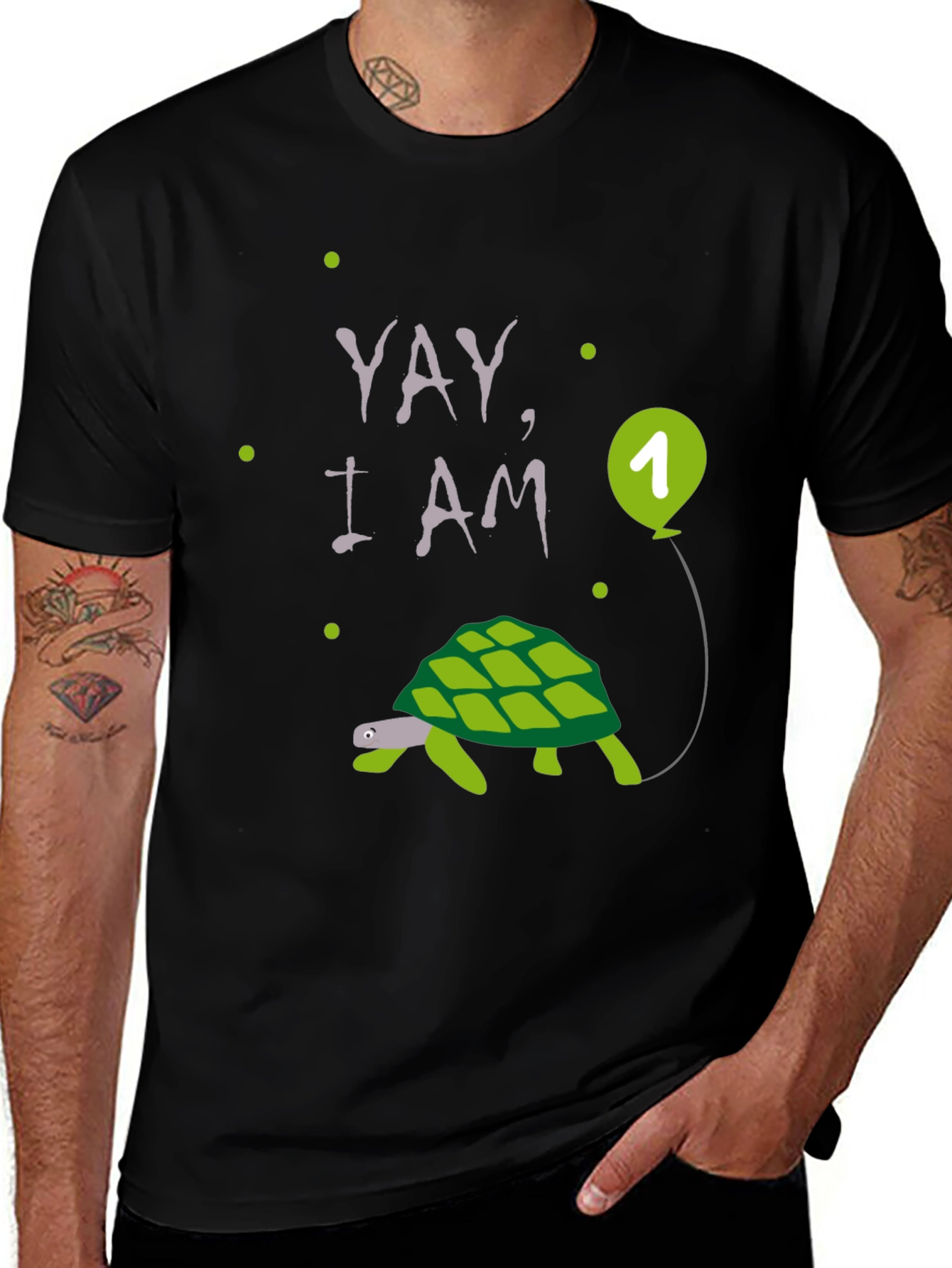 Yay, I am One! Turtle Birthday T-Shirt