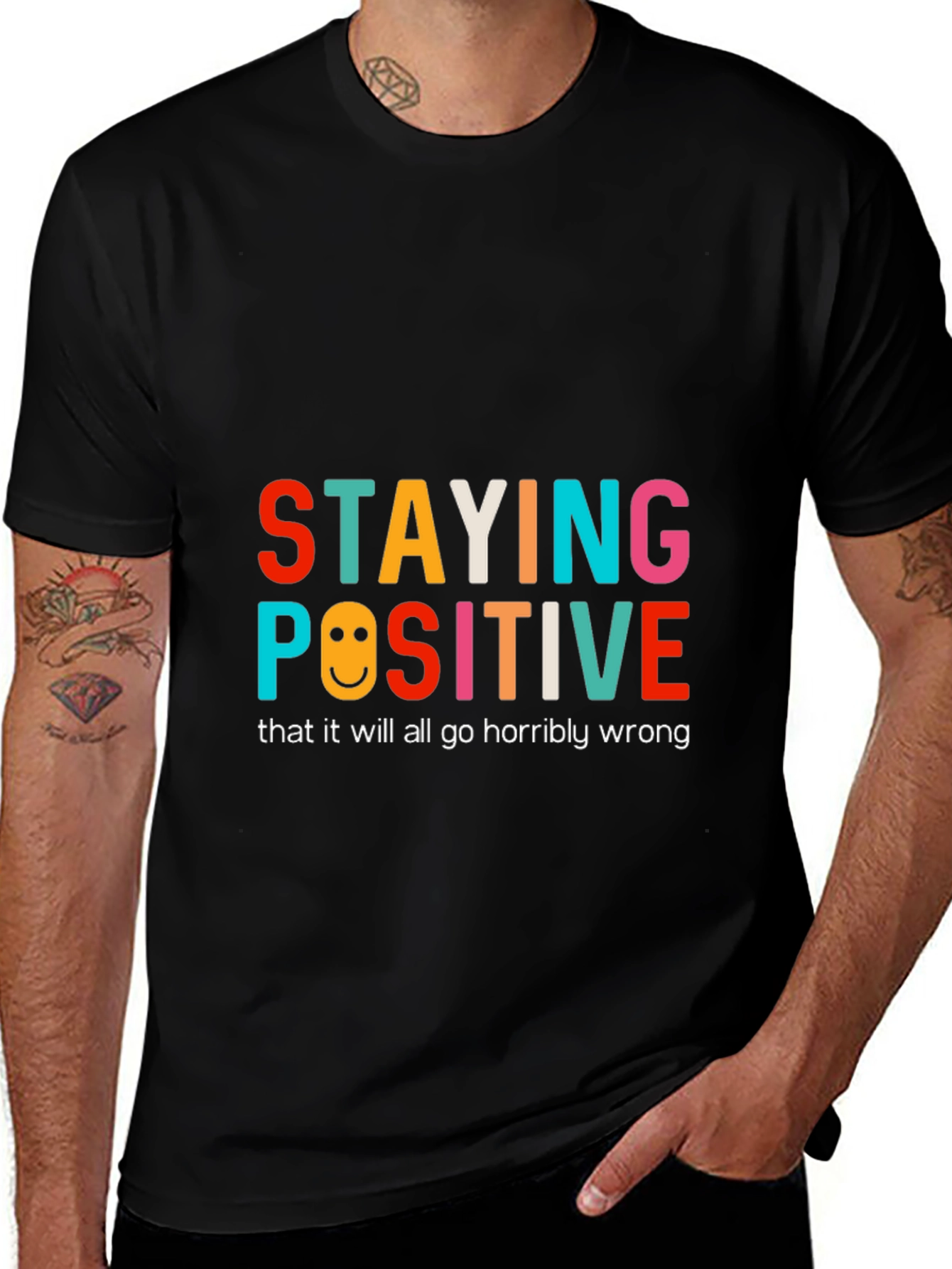 Variant 22 of Staying Positive Graphic T-Shirt