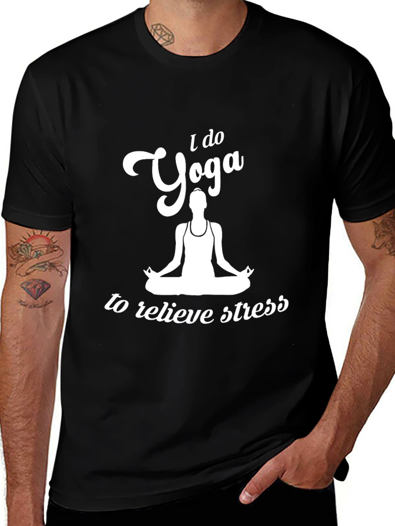 Yoga Stress Relief Graphic T-Shirt