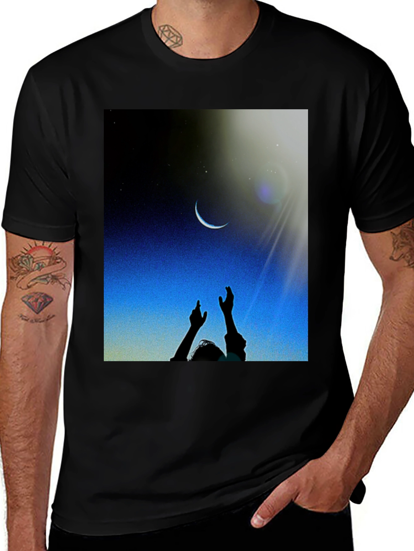Variant 14 of Moonlit Reach Graphic Tee