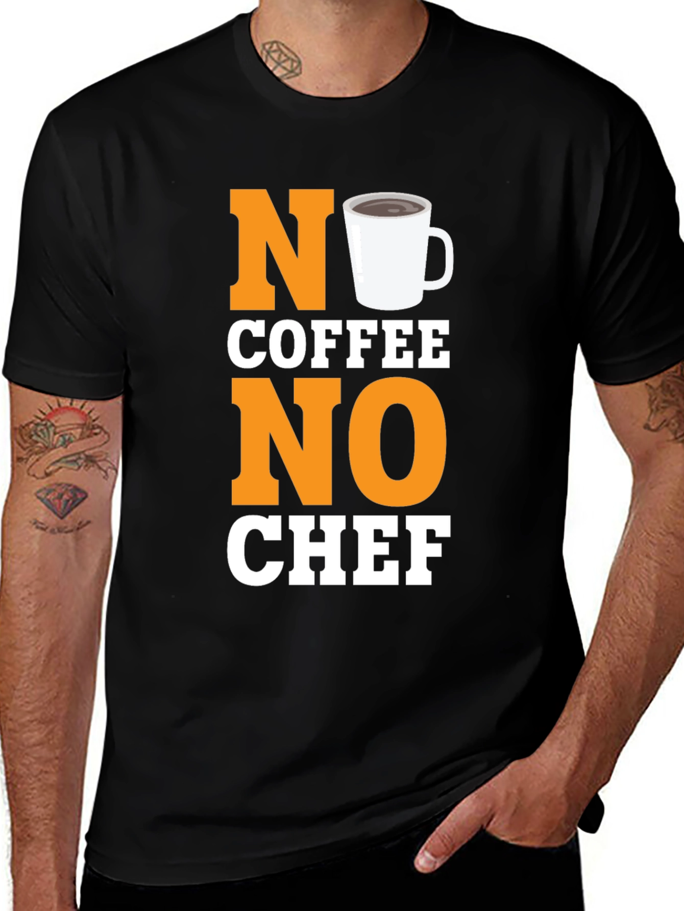 Variant 16 of No Coffee No Chef T-Shirt - Funny Cook Tee