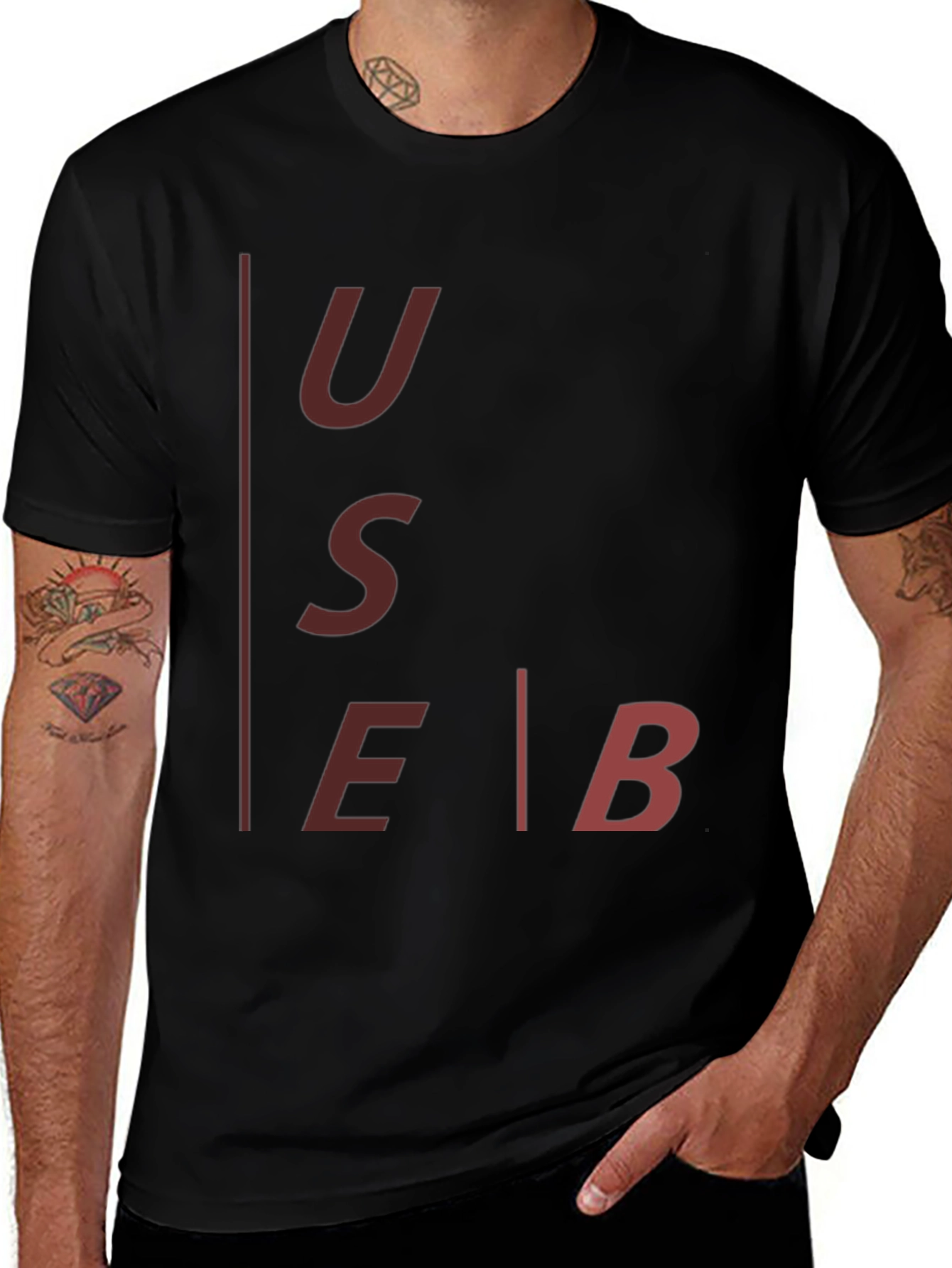 Variant 12 of Use Black Graphic Tee