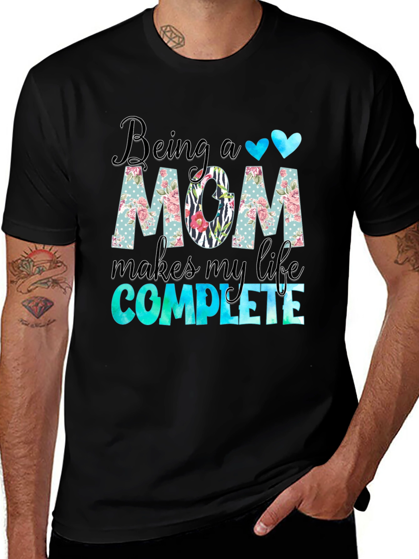 Being A Mom Makes My Life Complete Graphic T-Shirt