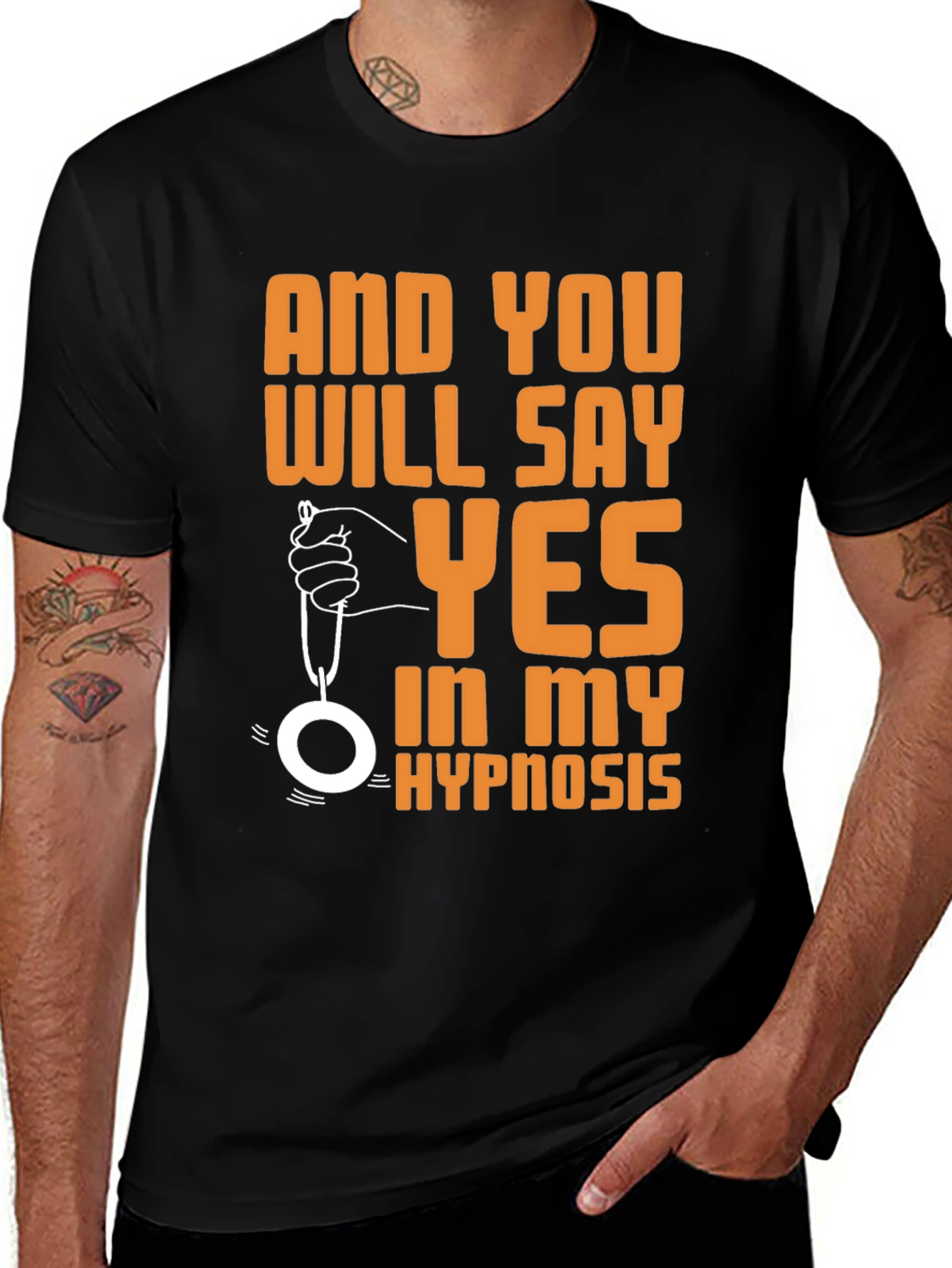 Variant 15 of Hypnosis T-Shirt - Say Yes! Funny Graphic Tee